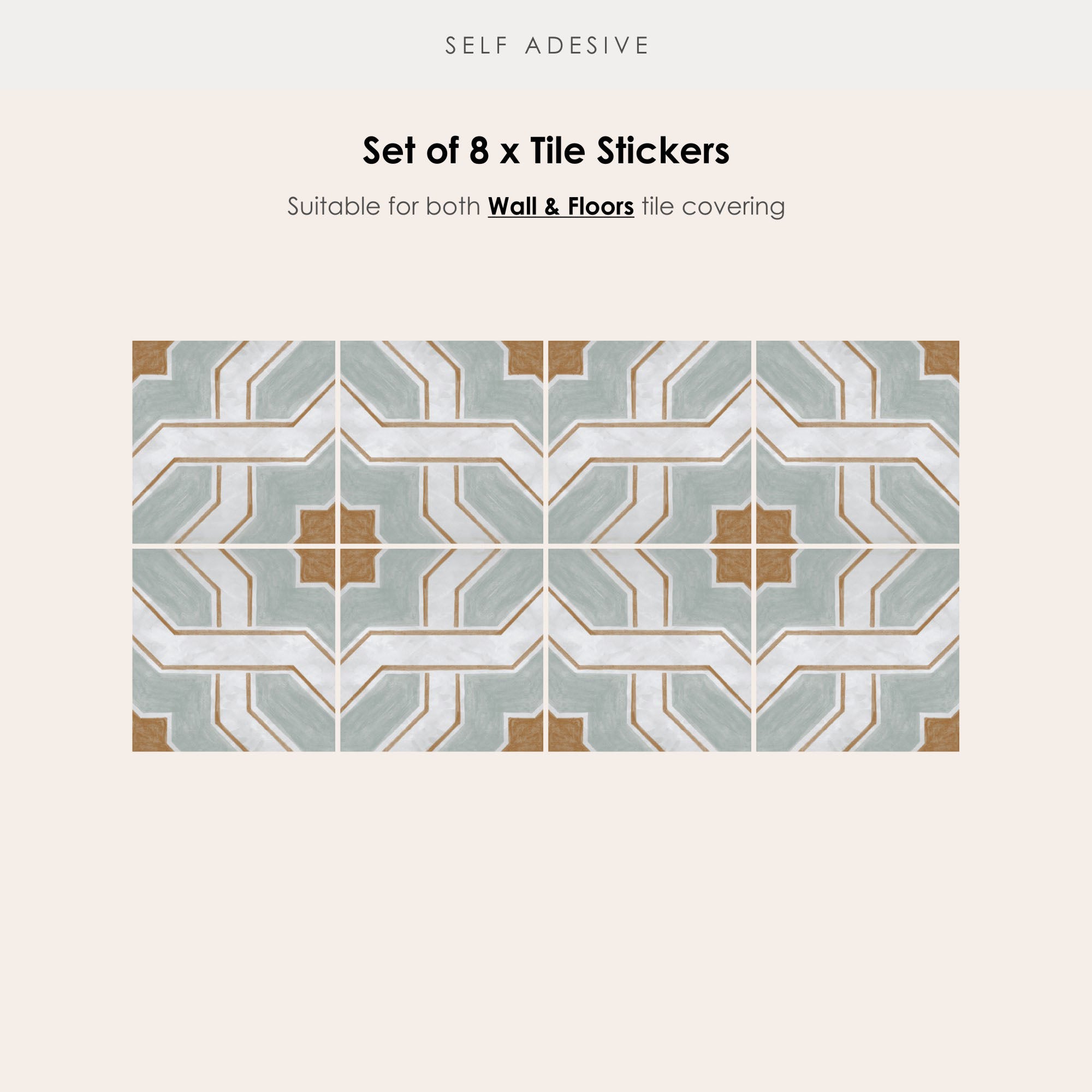 Lattice Vinyl Tile Sticker