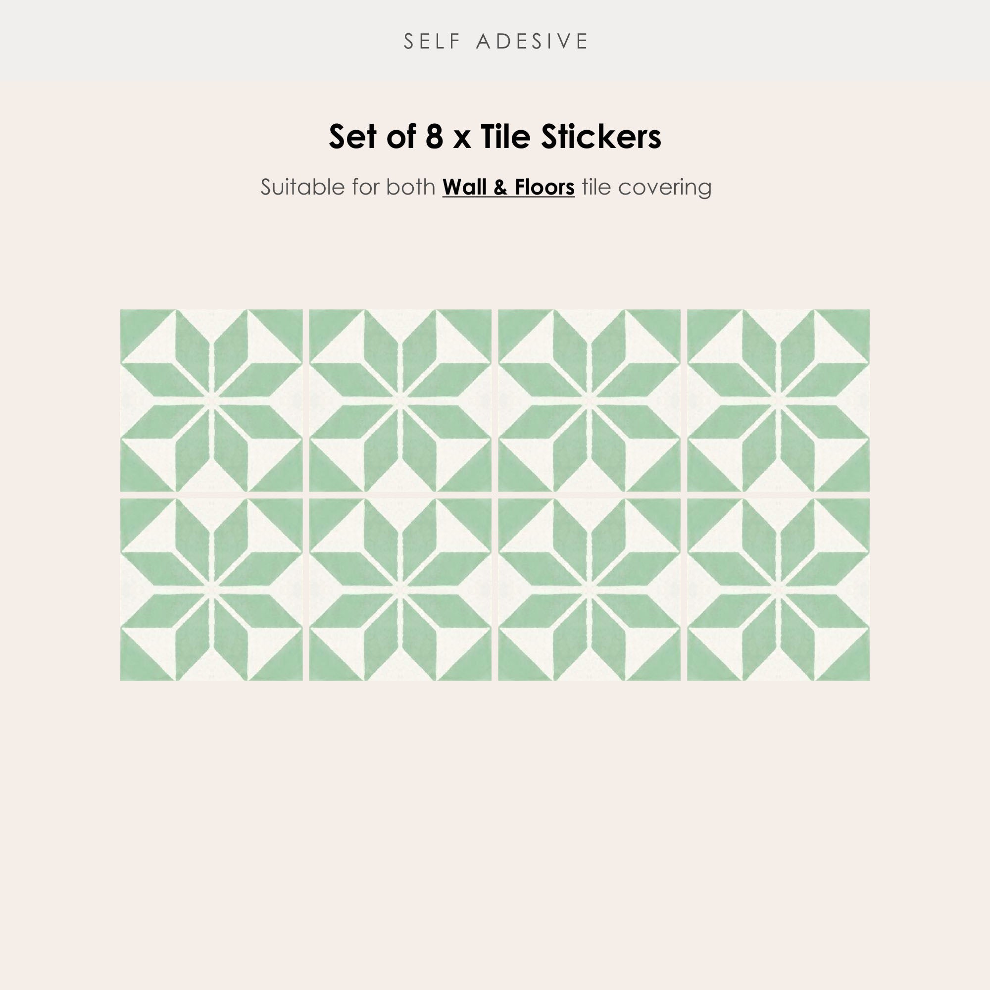 Scandinavia Lichen Vinyl Tile Sticker