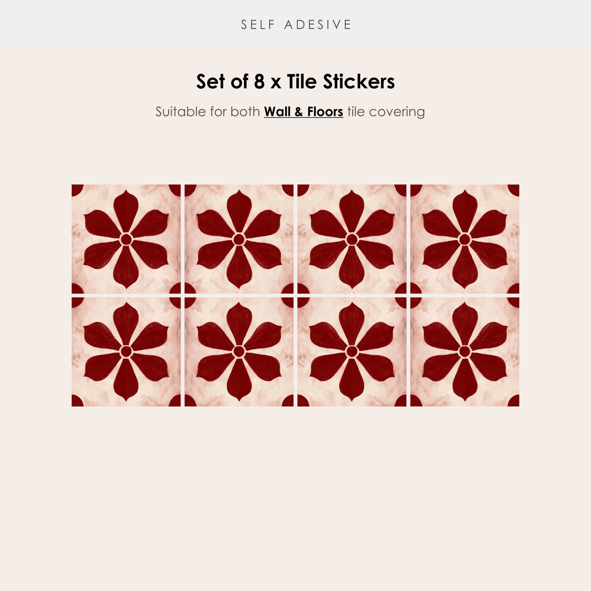 Moroccan Mix Vinyl Tile Sticker
