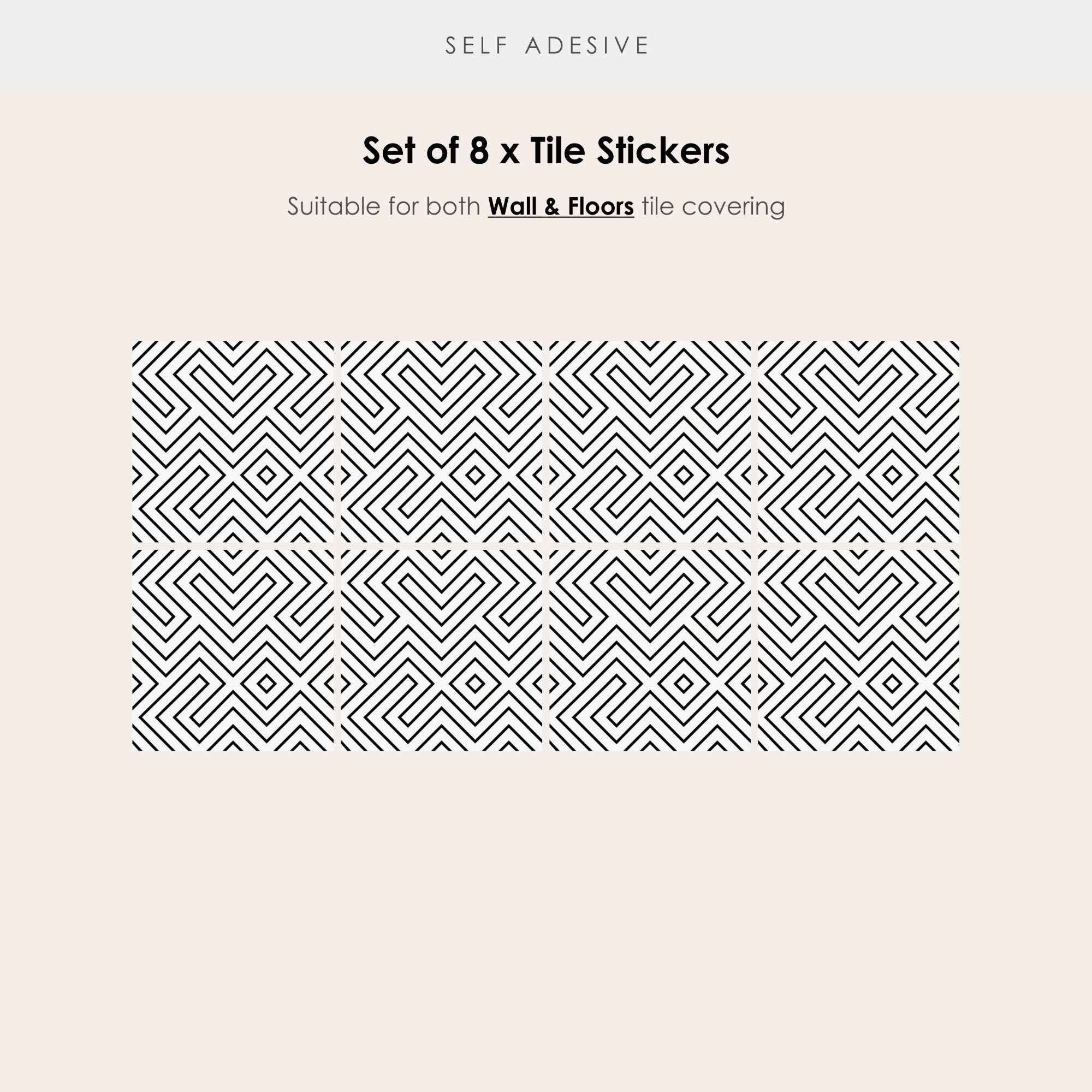 Maze Vinyl Tile Sticker