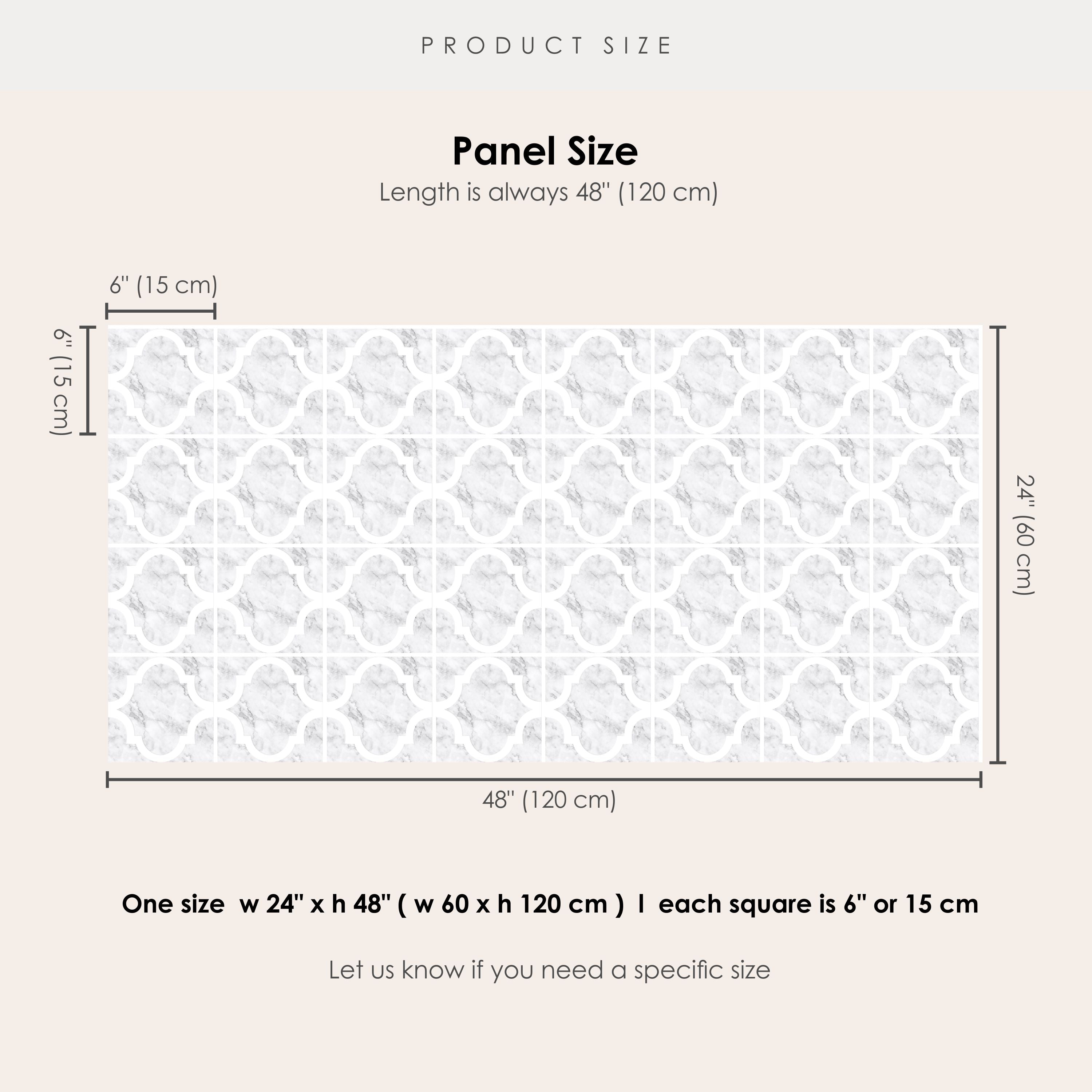 Zahara in Marble Vinyl Tile Sticker