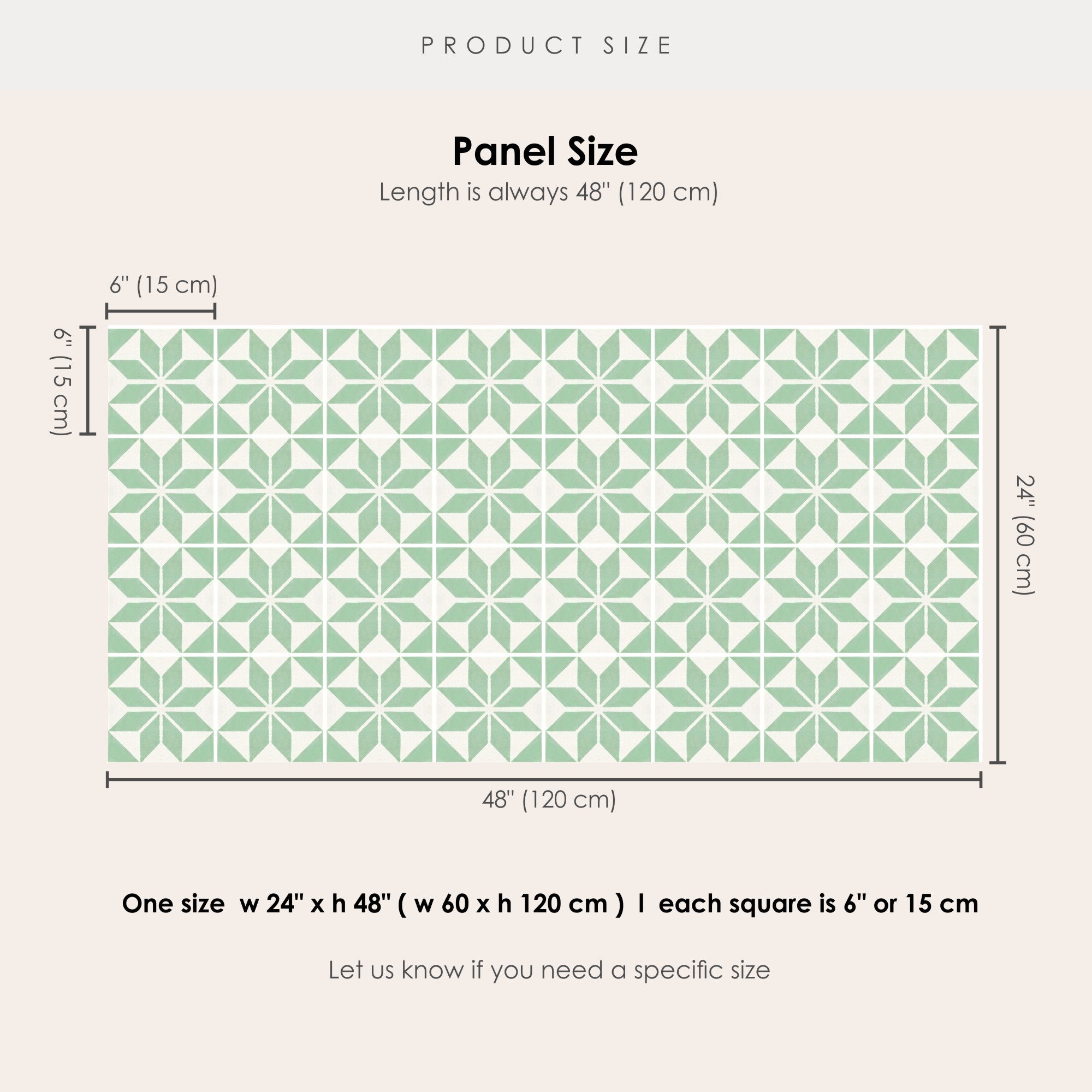 Scandinavia Lichen Vinyl Tile Sticker