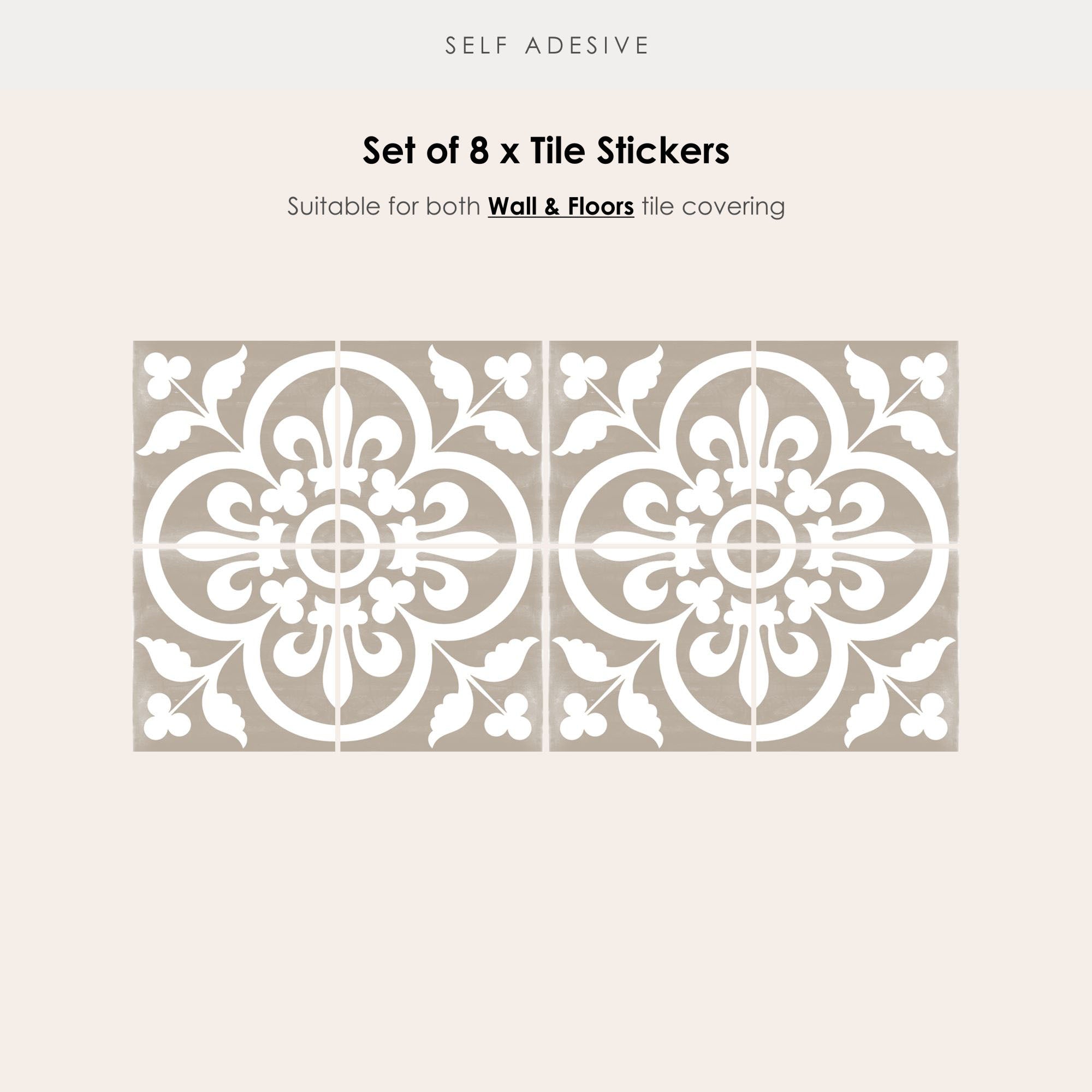 Corona in Chateau Vinyl Tile Sticker