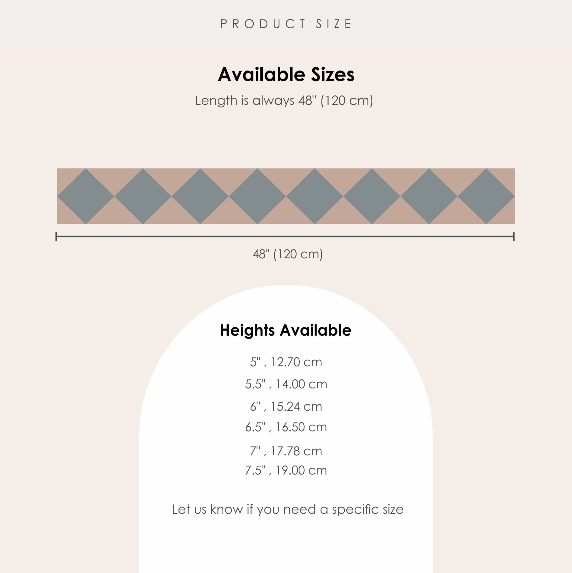Checkerboard Stair Riser Stickers Chambray and Dust