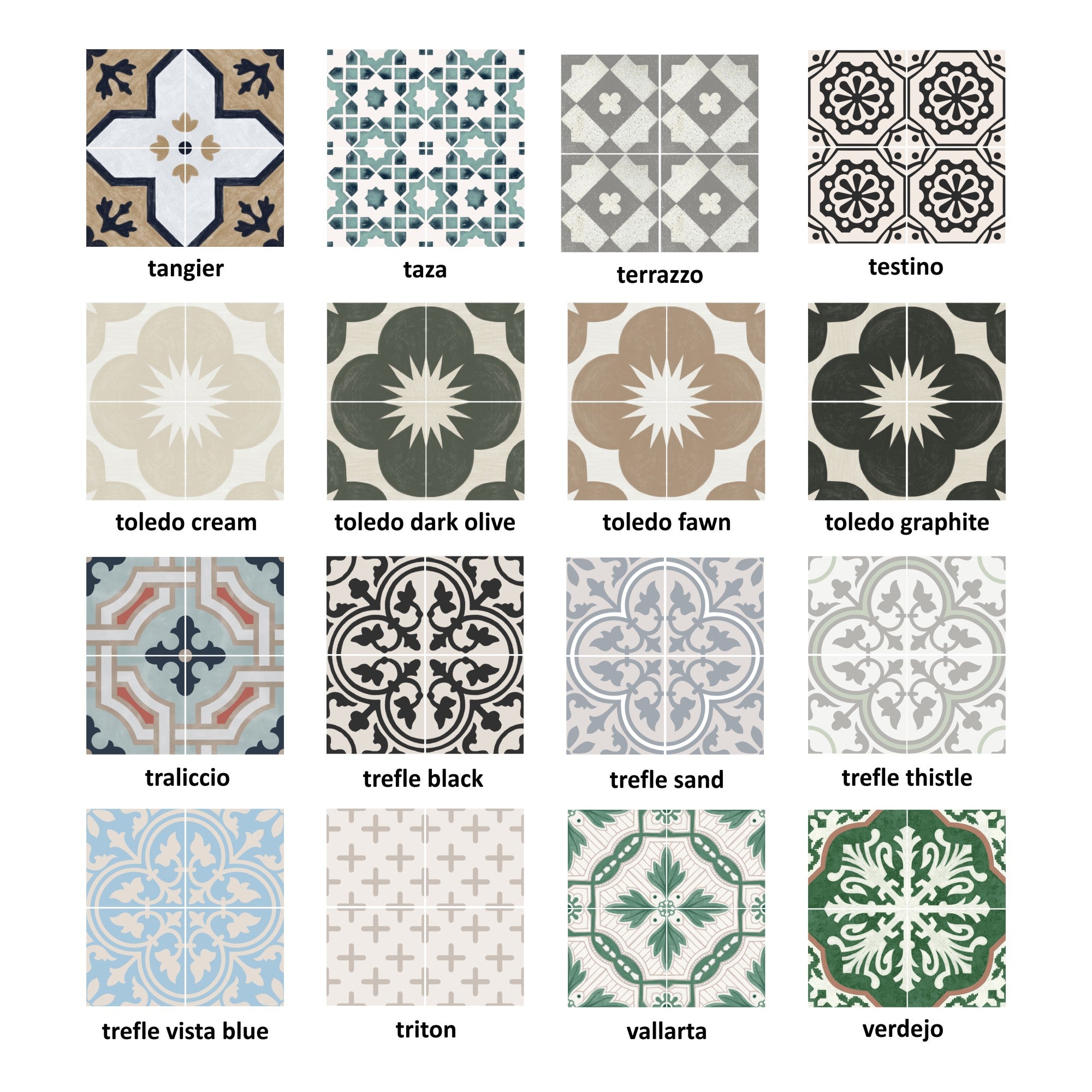 Tile Sticker Sample Bundle (set of 3 stickers)