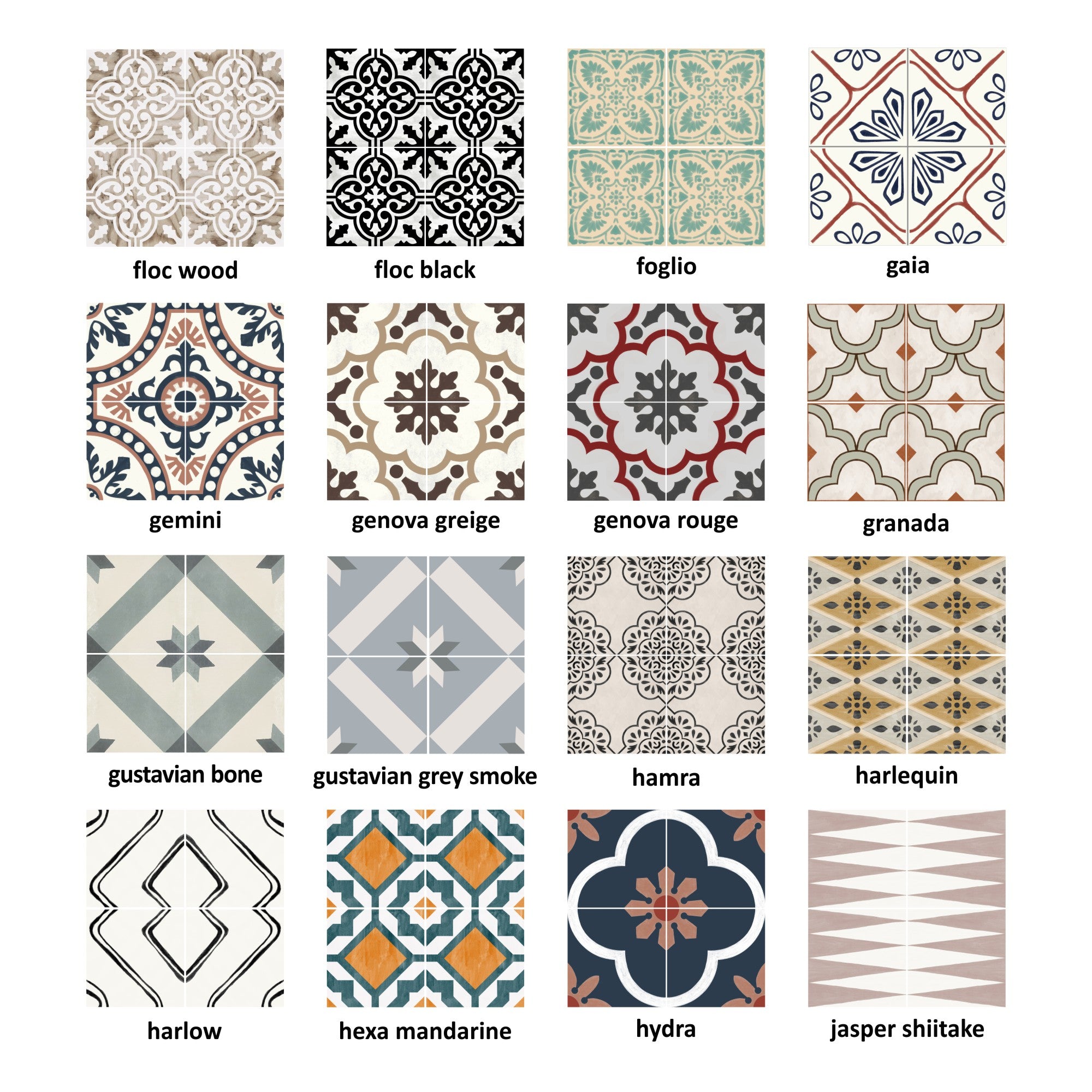Tile Sticker Sample Bundle (set of 3 stickers)