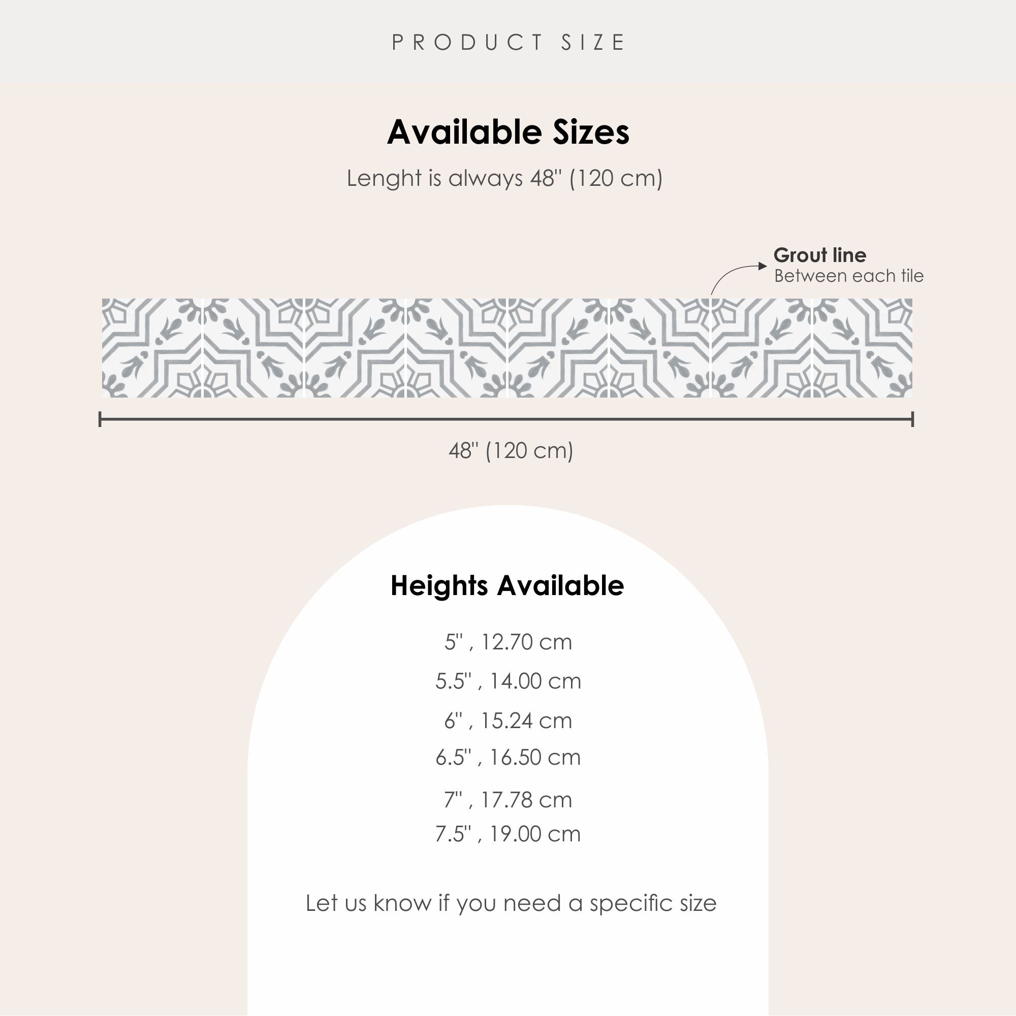 Kabbalah in Grey Stair Riser Stickers