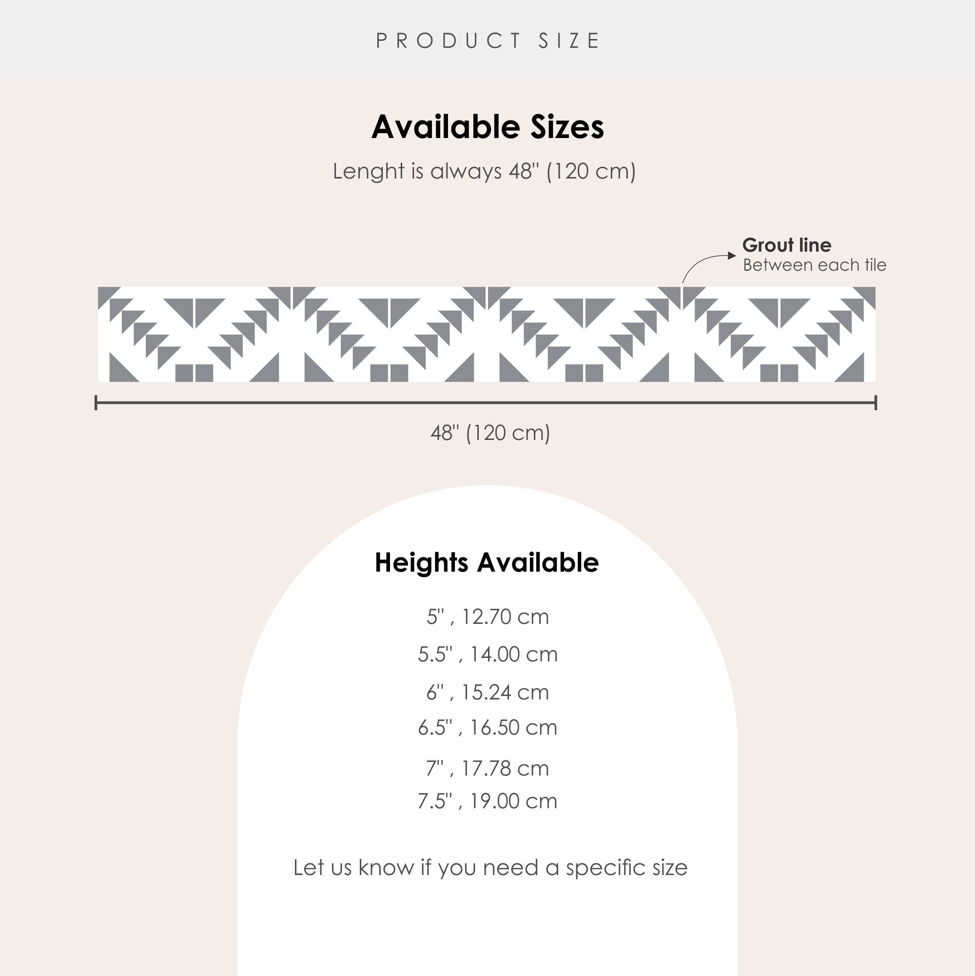 Zig Zag in Grey Stair Riser Stickers