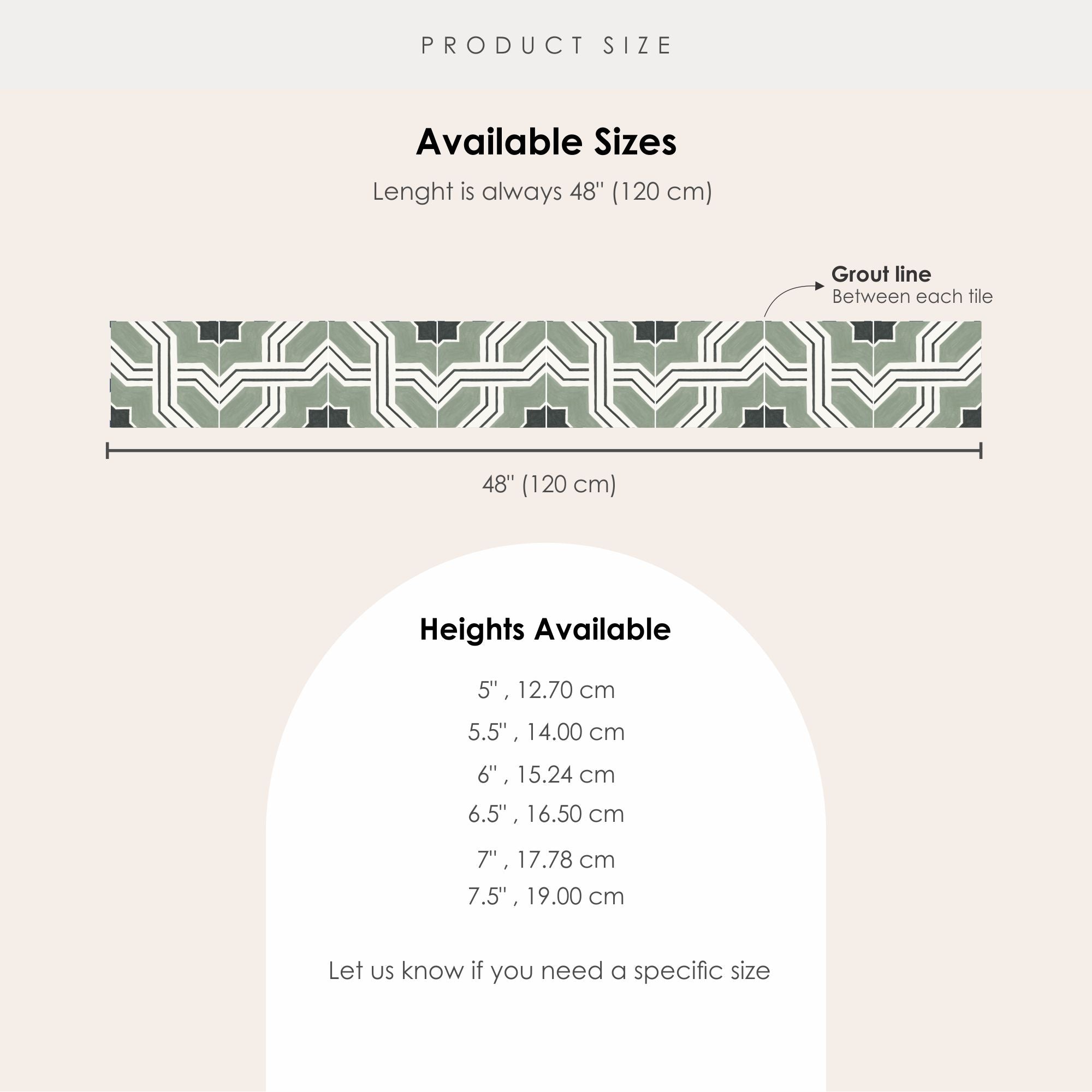 Lattice in Pea Green Stair Riser Stickers