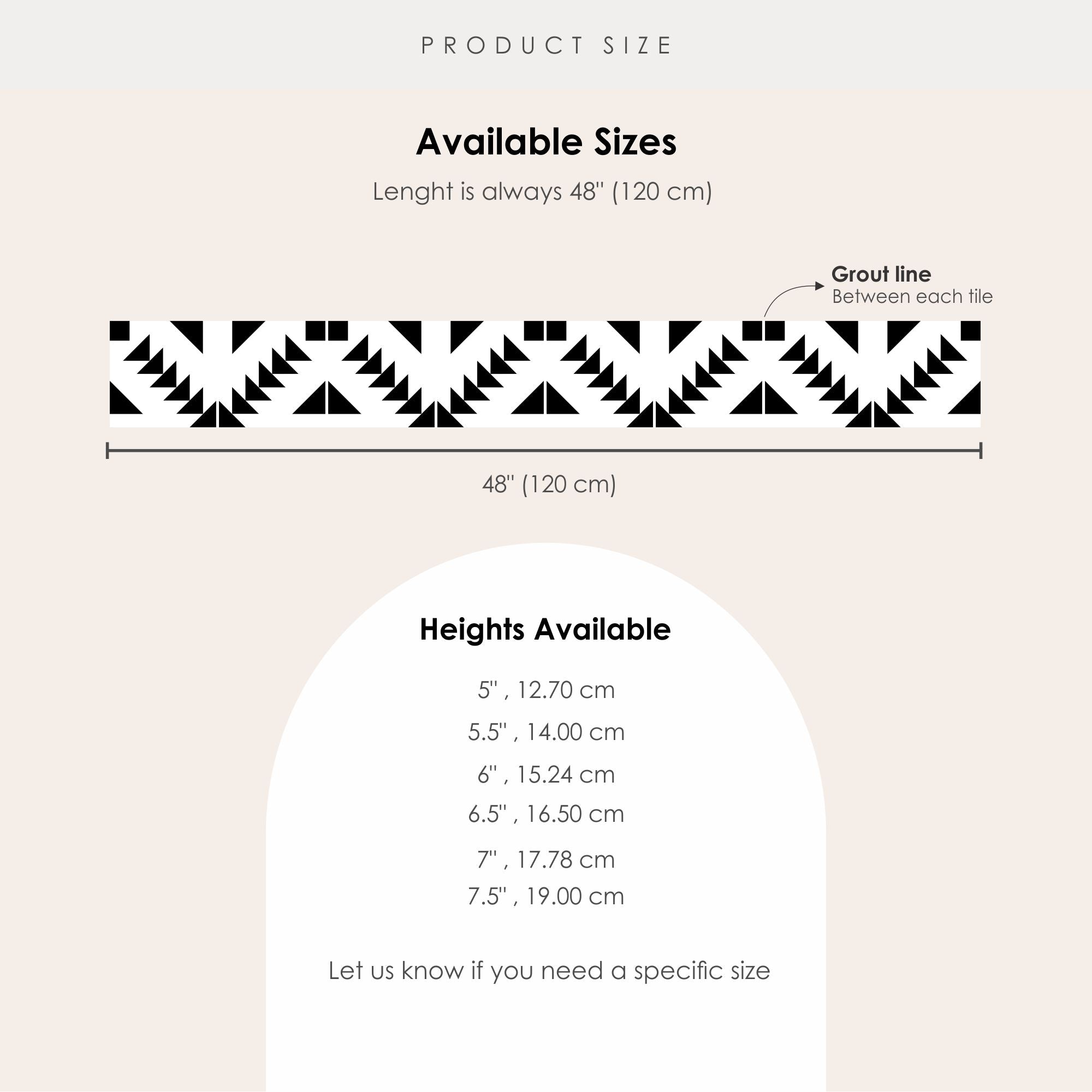 Zig Zag in Black Stair Riser Stickers