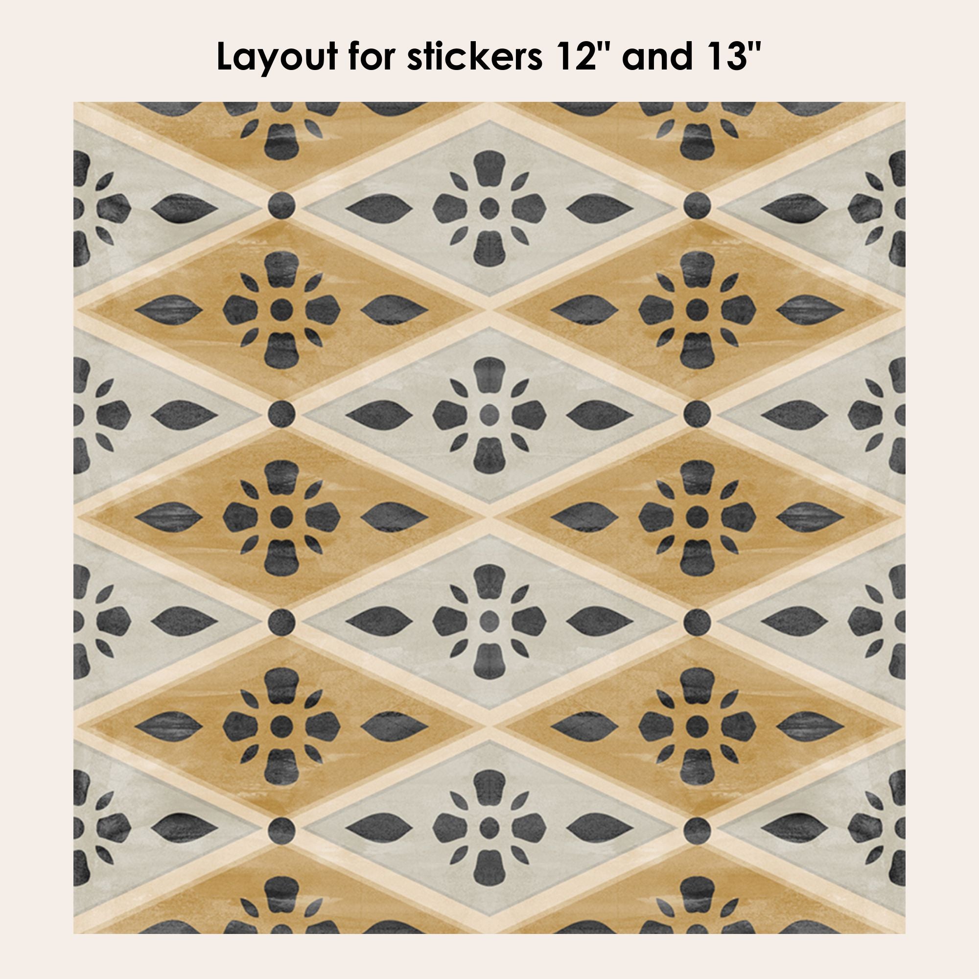 Harlequin Vinyl Tile Sticker