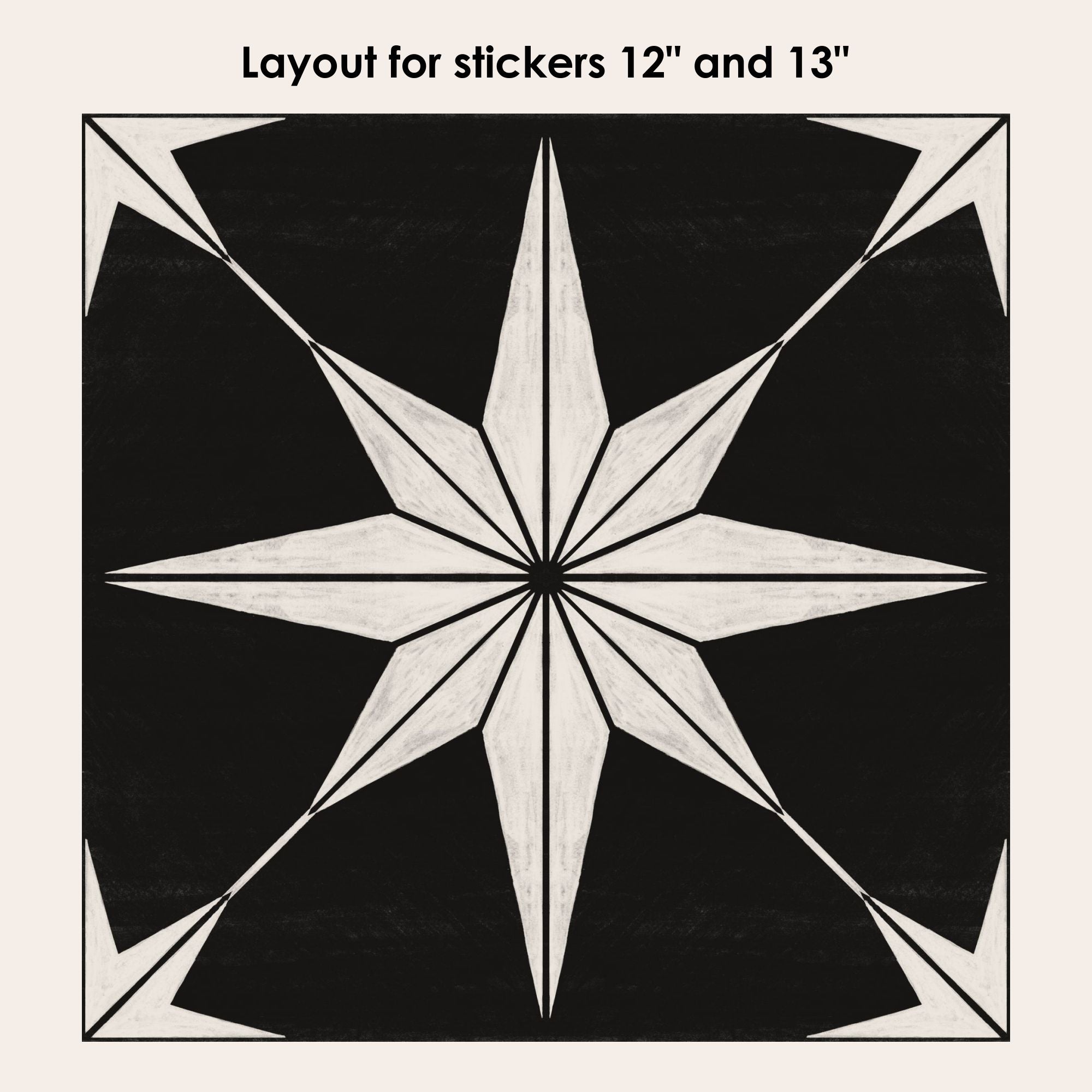 Astra Noir Vinyl Tile Sticker