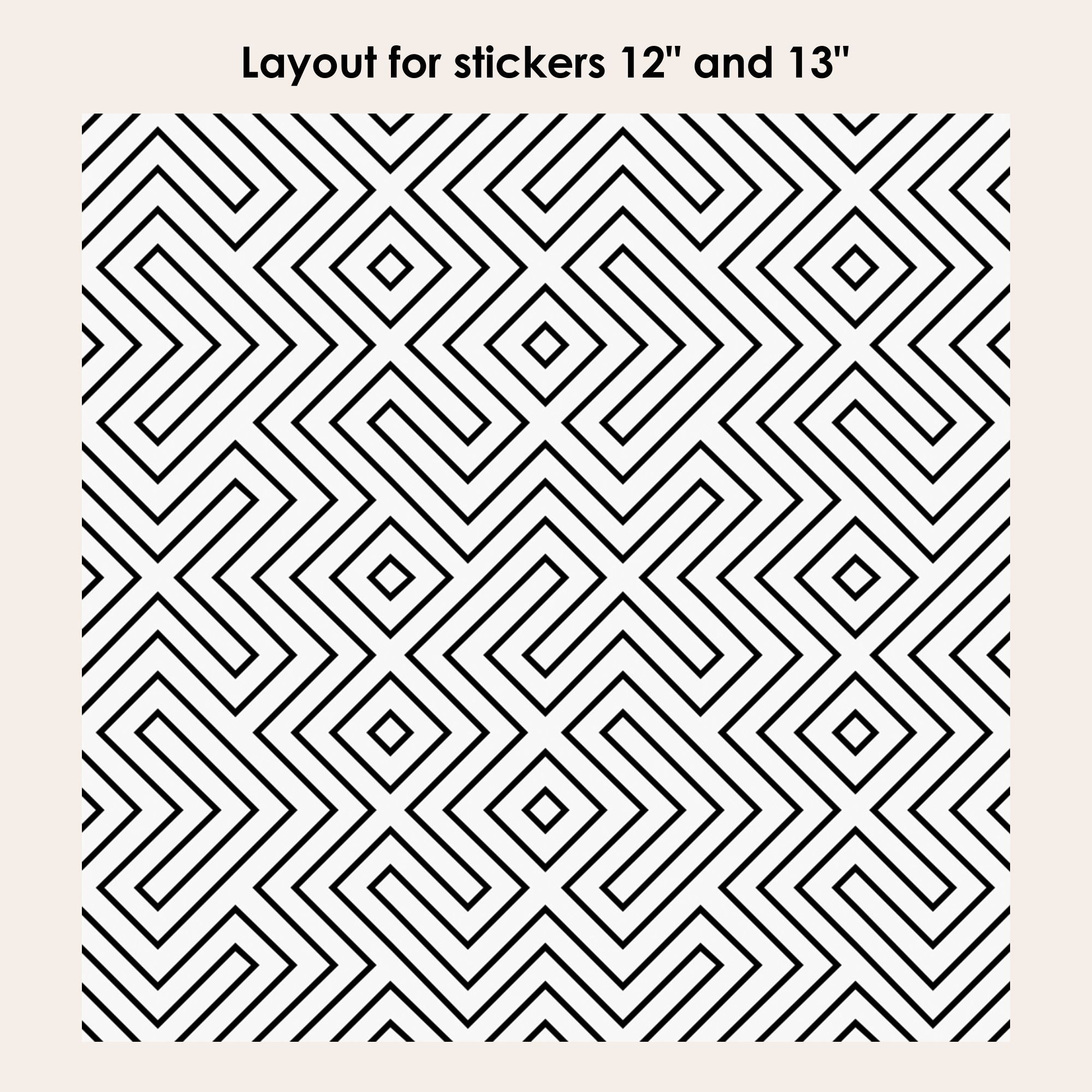 Maze Vinyl Tile Sticker