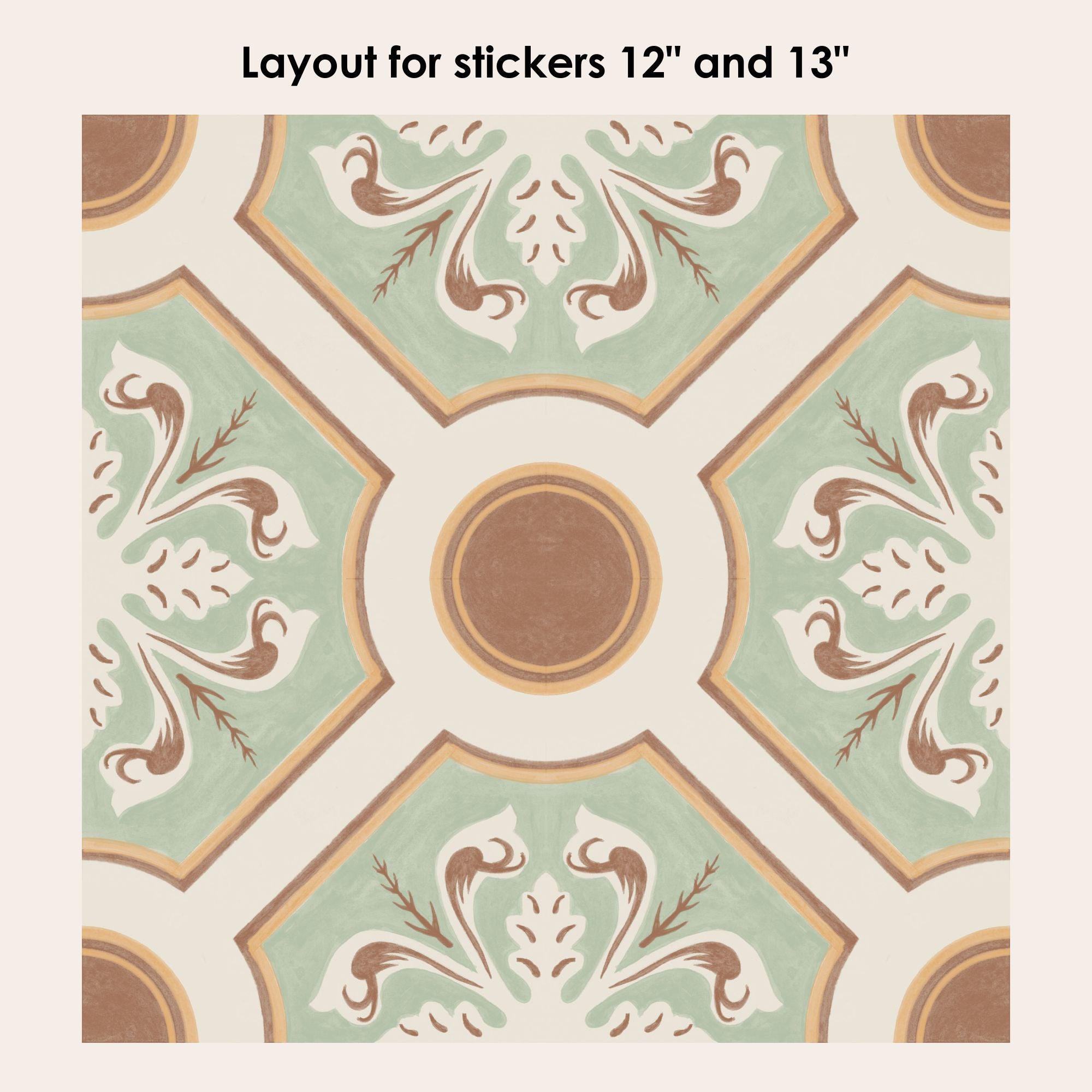 Farrah Vinyl Tile Sticker