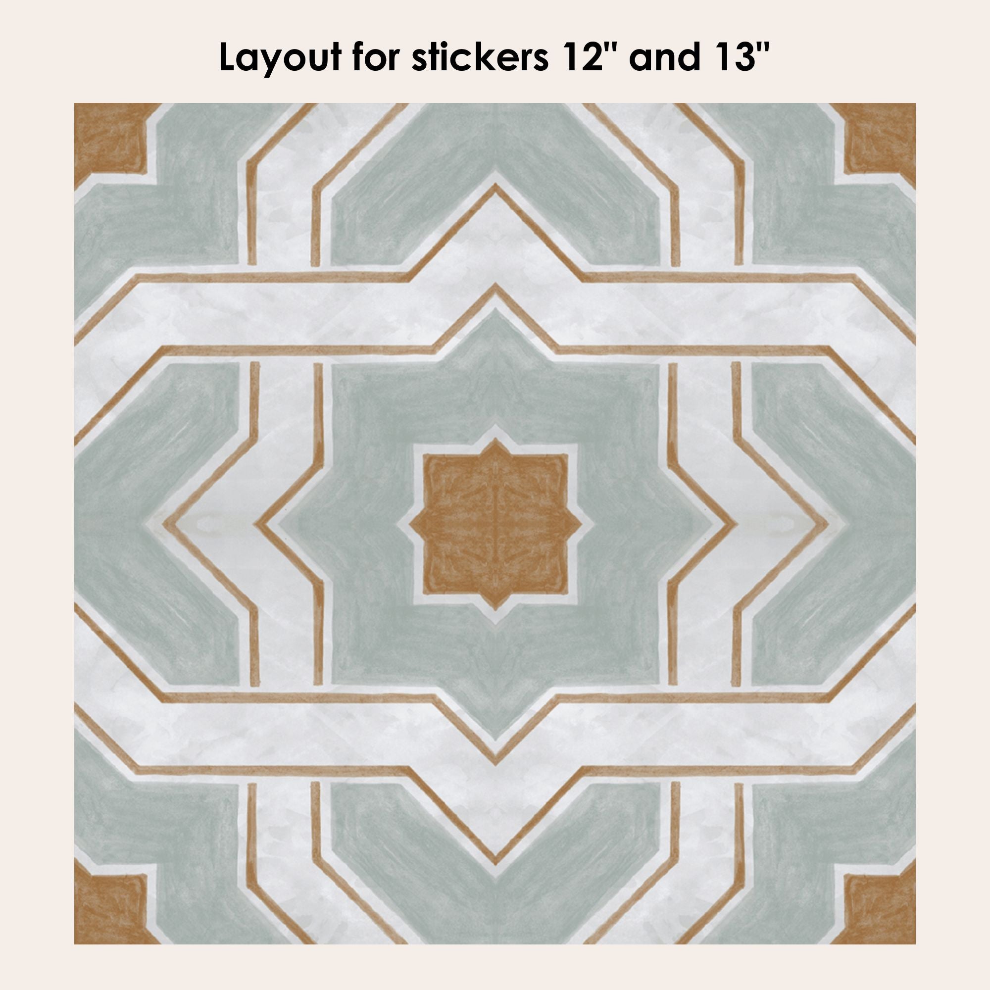 Lattice Vinyl Tile Sticker