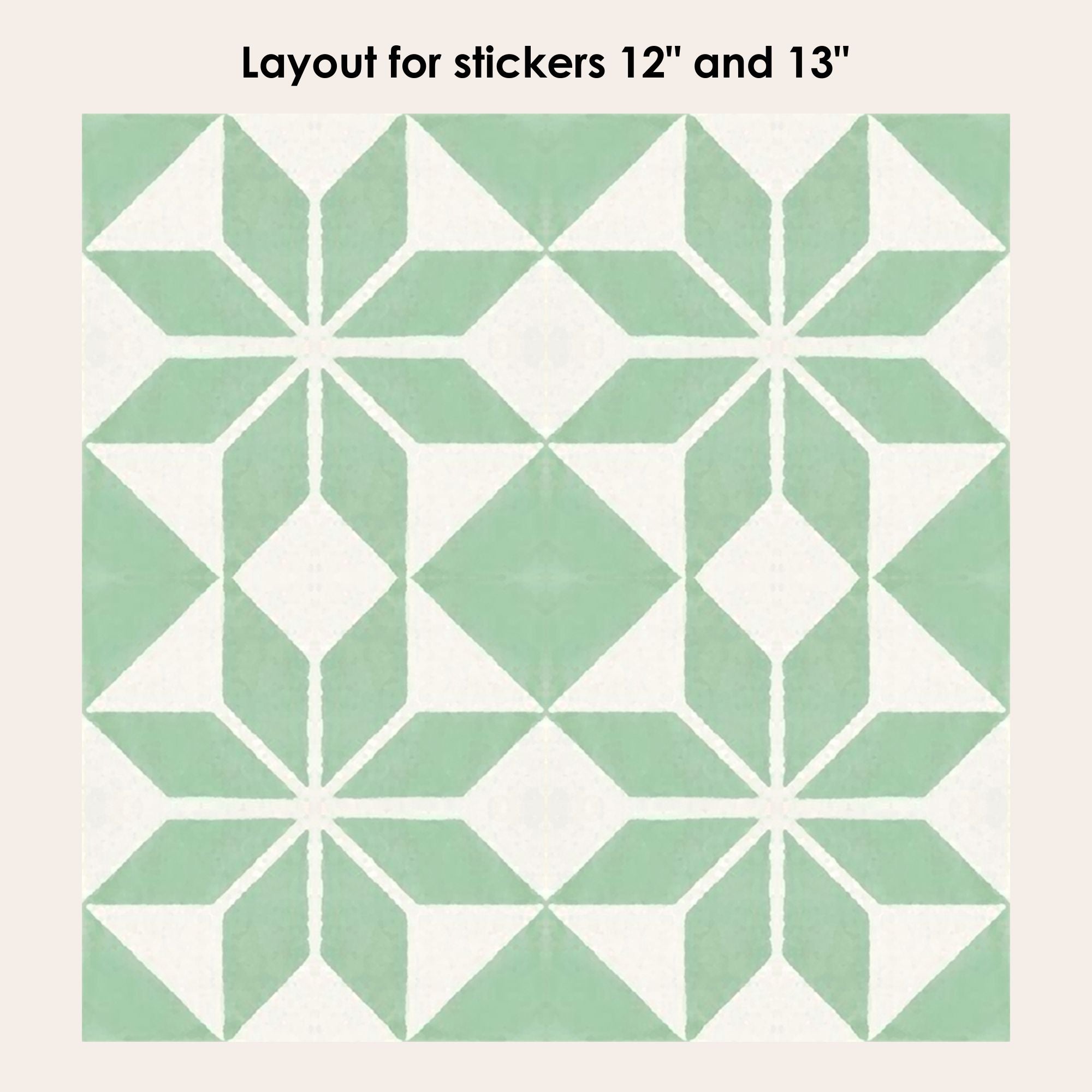 Scandinavia Lichen Vinyl Tile Sticker