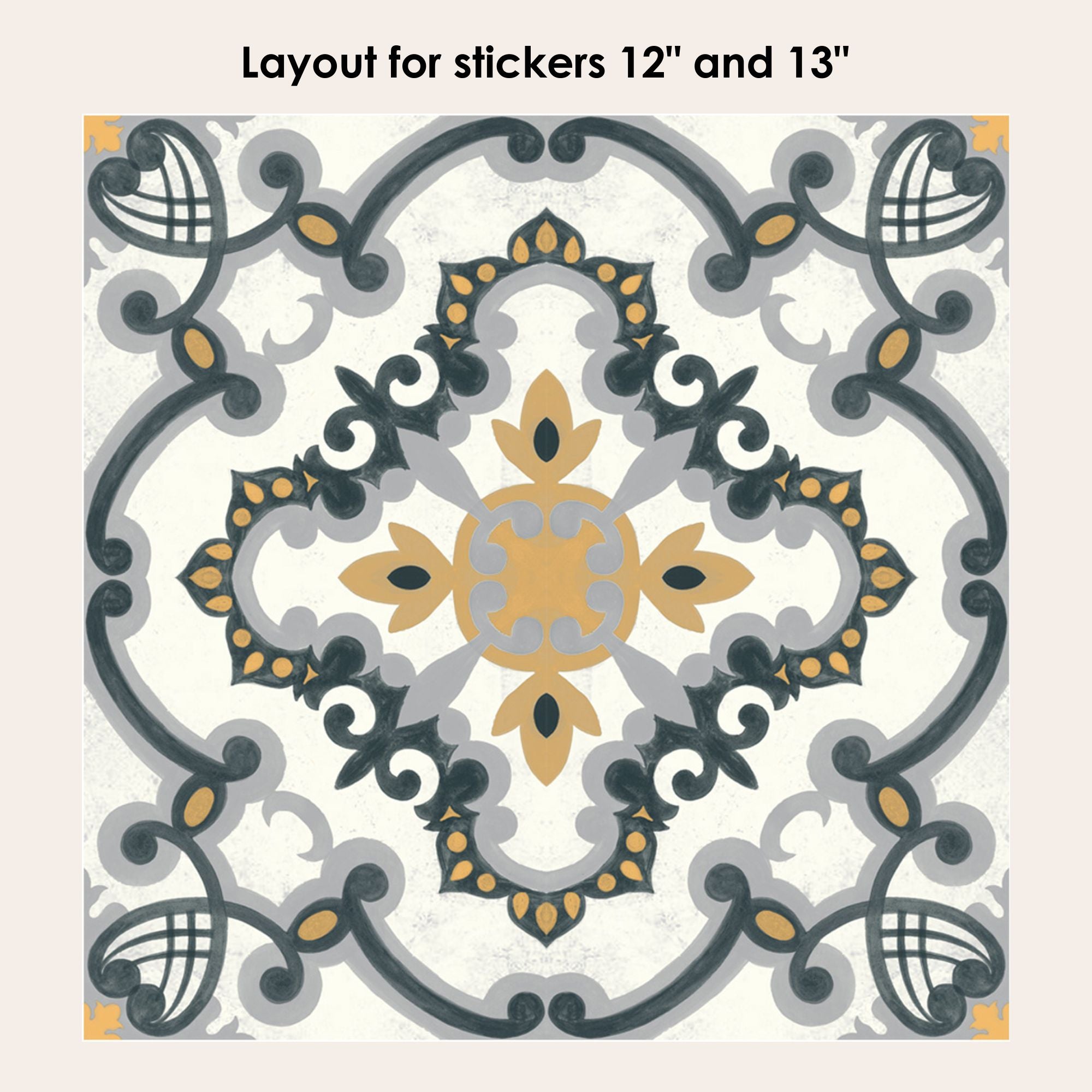 Medici Vinyl Tile Sticker