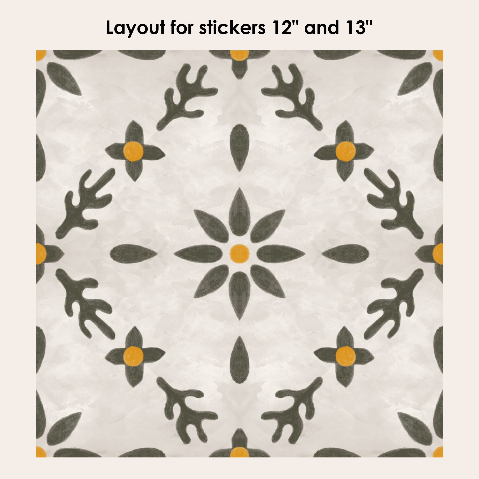 Firethorn Vinyl Tile Sticker