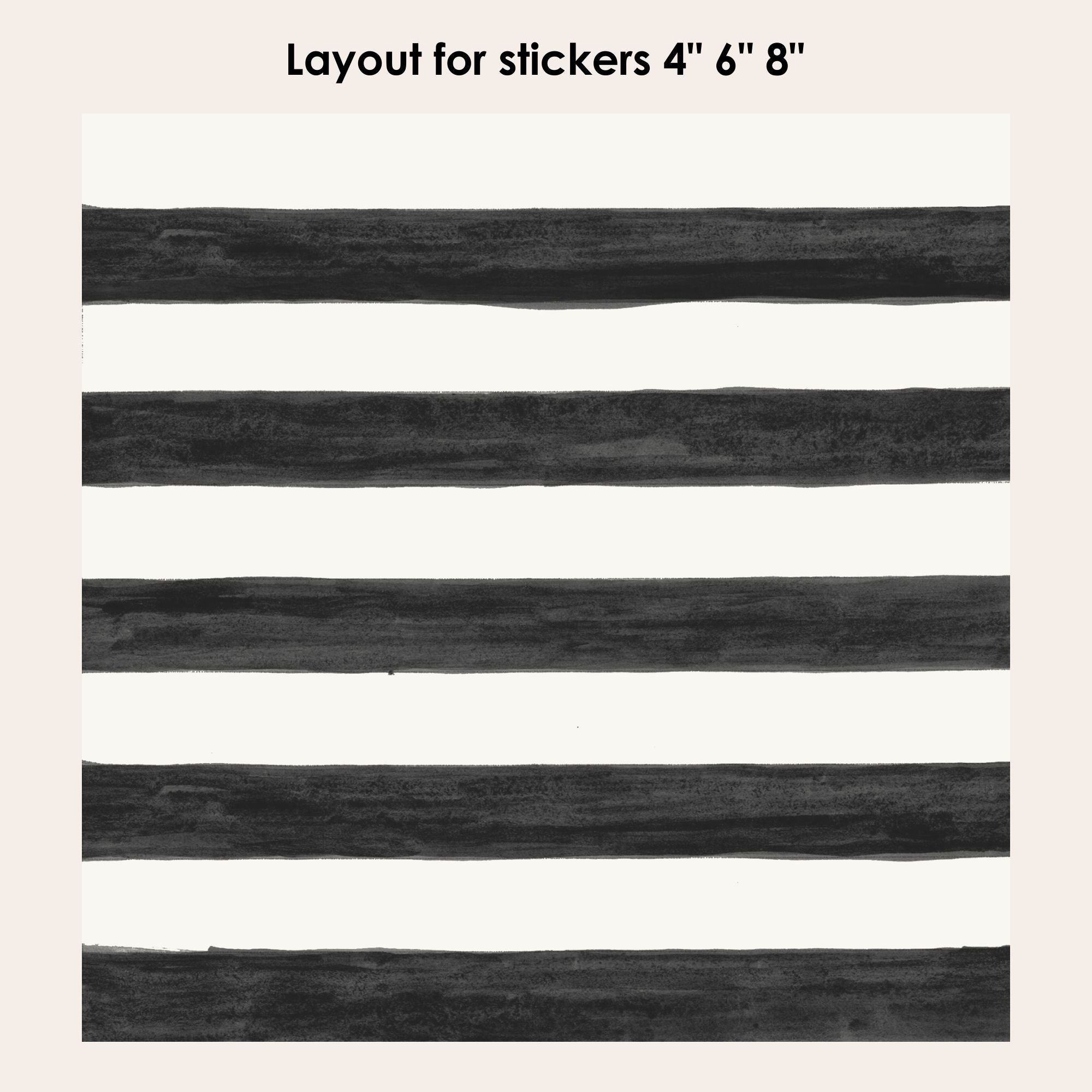 Stripes in Ink Vinyl Tile Sticker