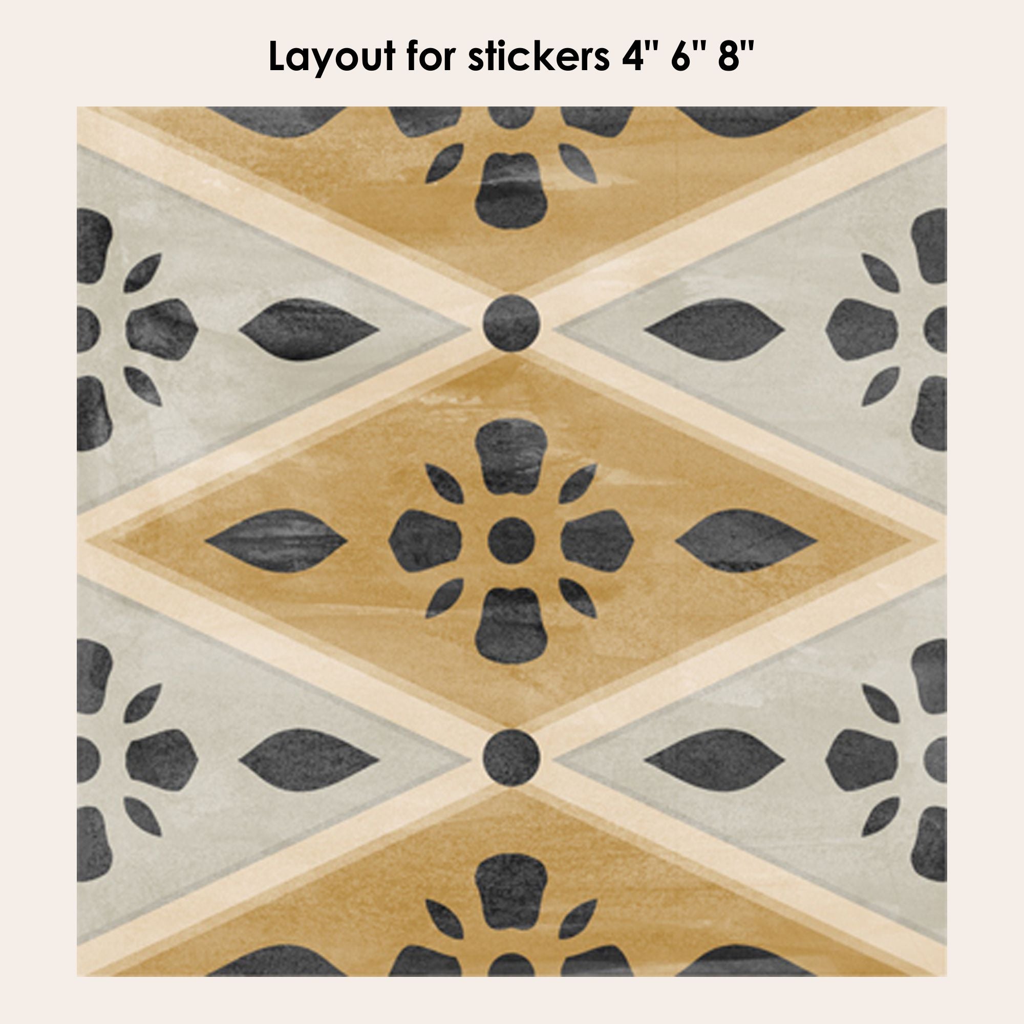 Harlequin Vinyl Tile Sticker