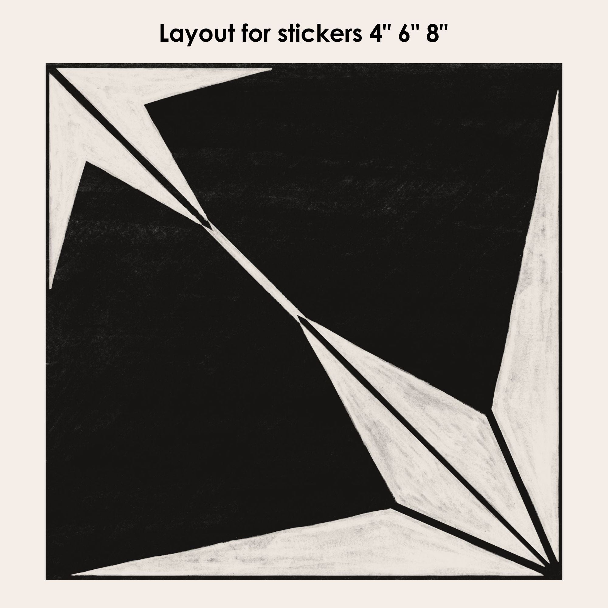 Astra Noir Vinyl Tile Sticker