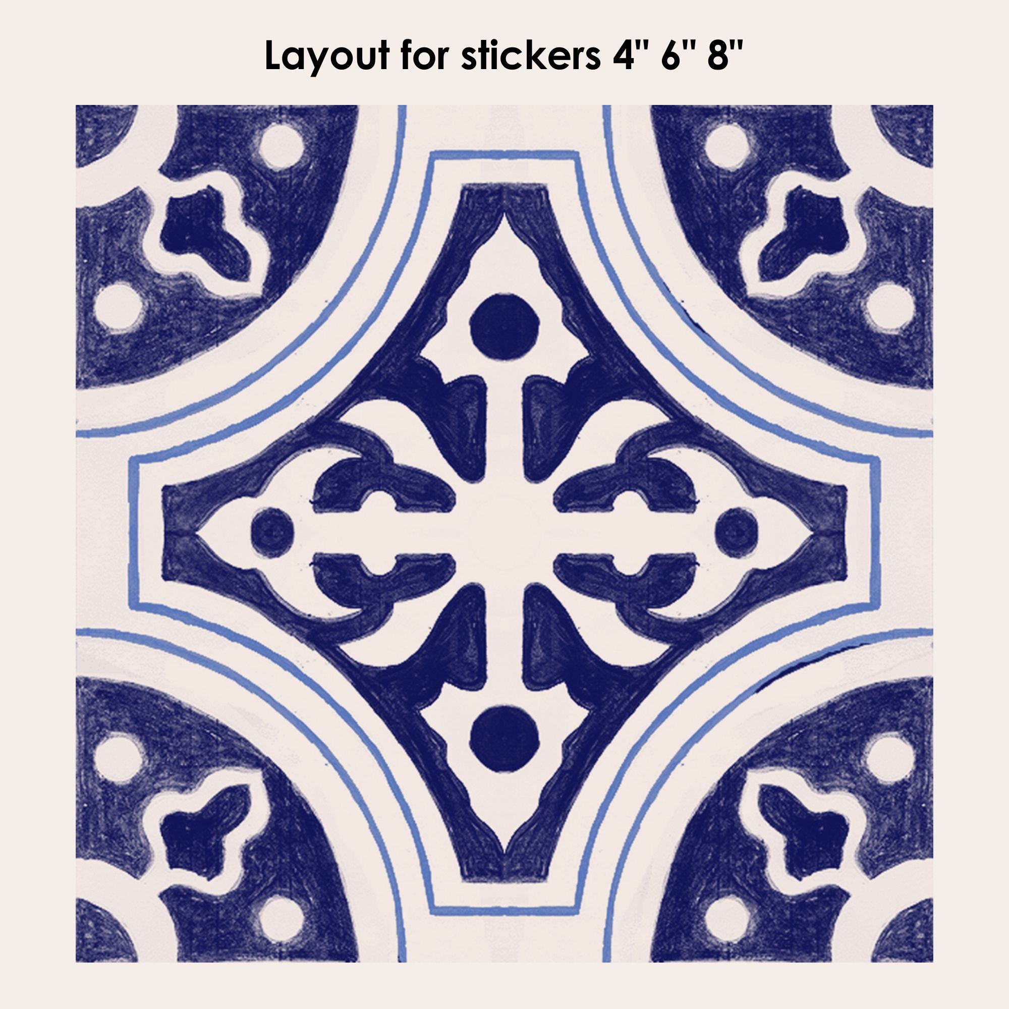 Cleft Vinyl Tile Sticker