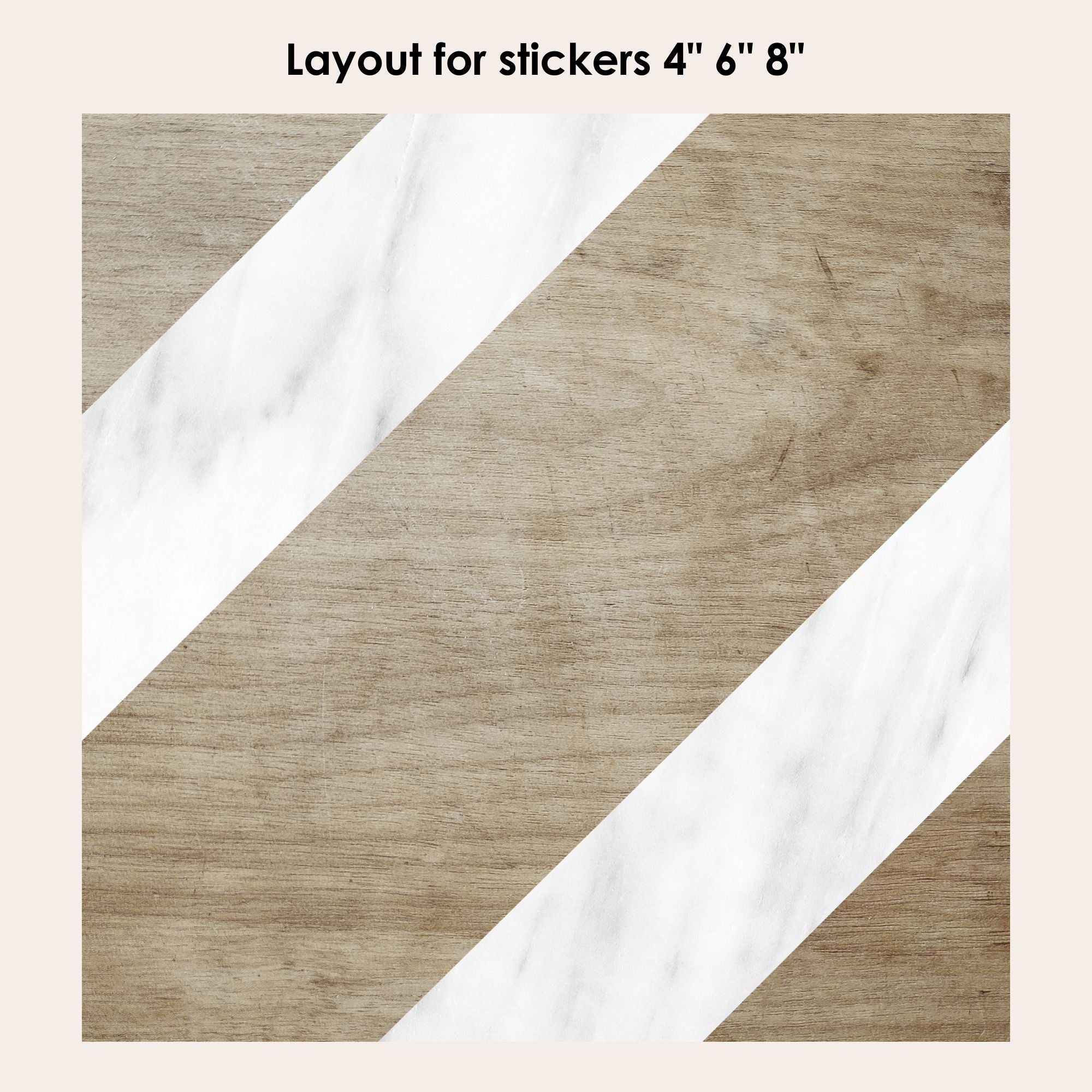 Salon in Wood Vinyl Tile Sticker