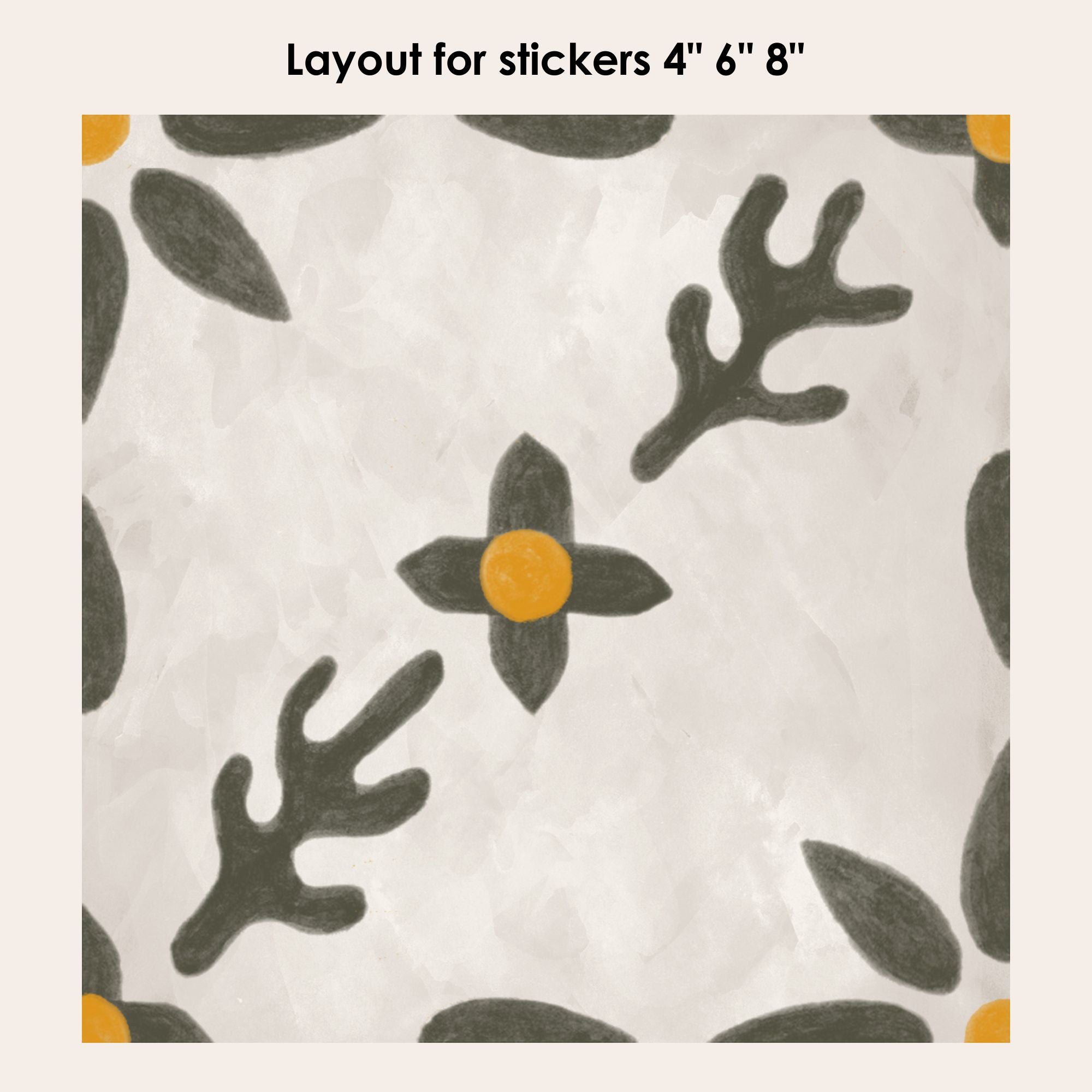 Firethorn Vinyl Tile Sticker