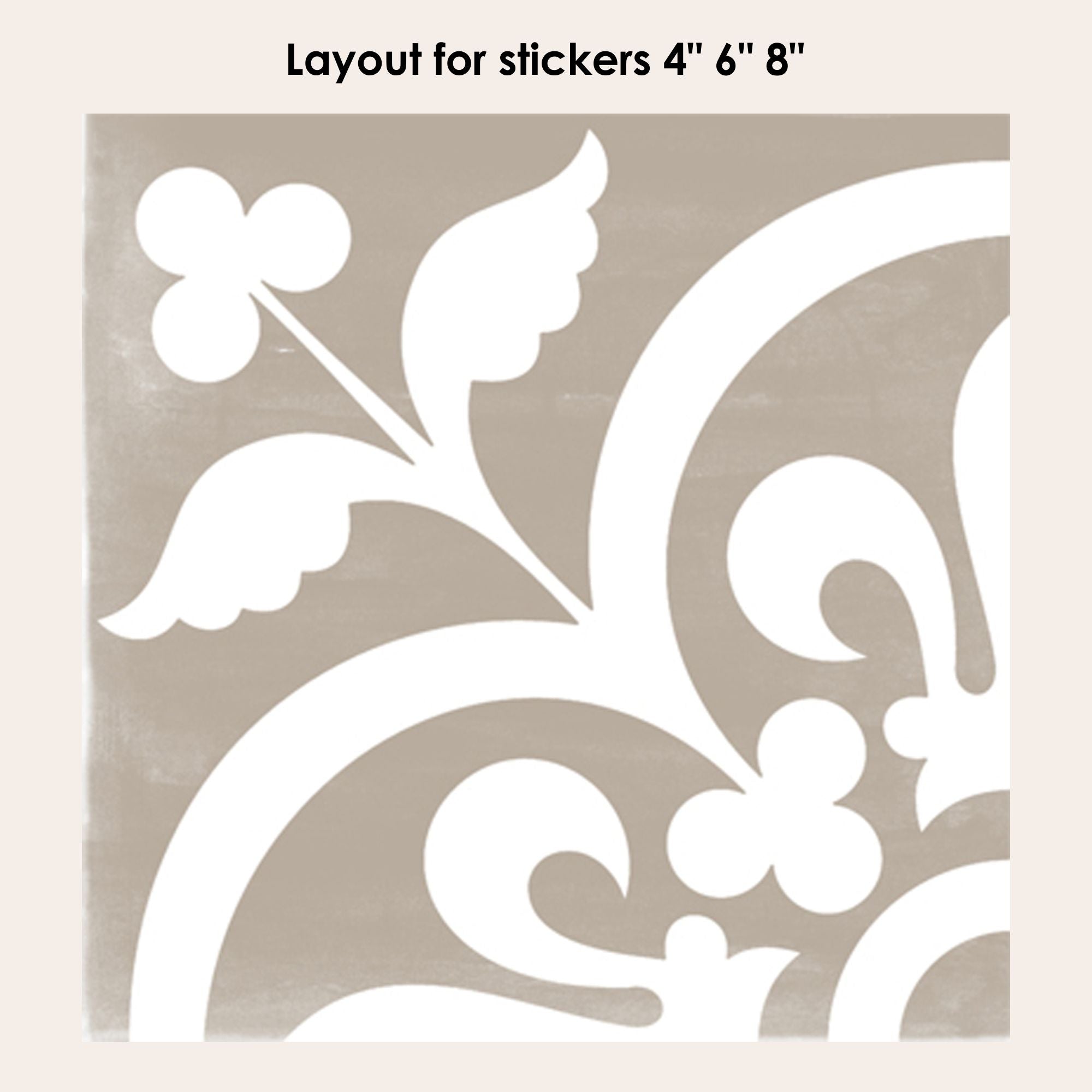 Corona in Chateau Vinyl Tile Sticker