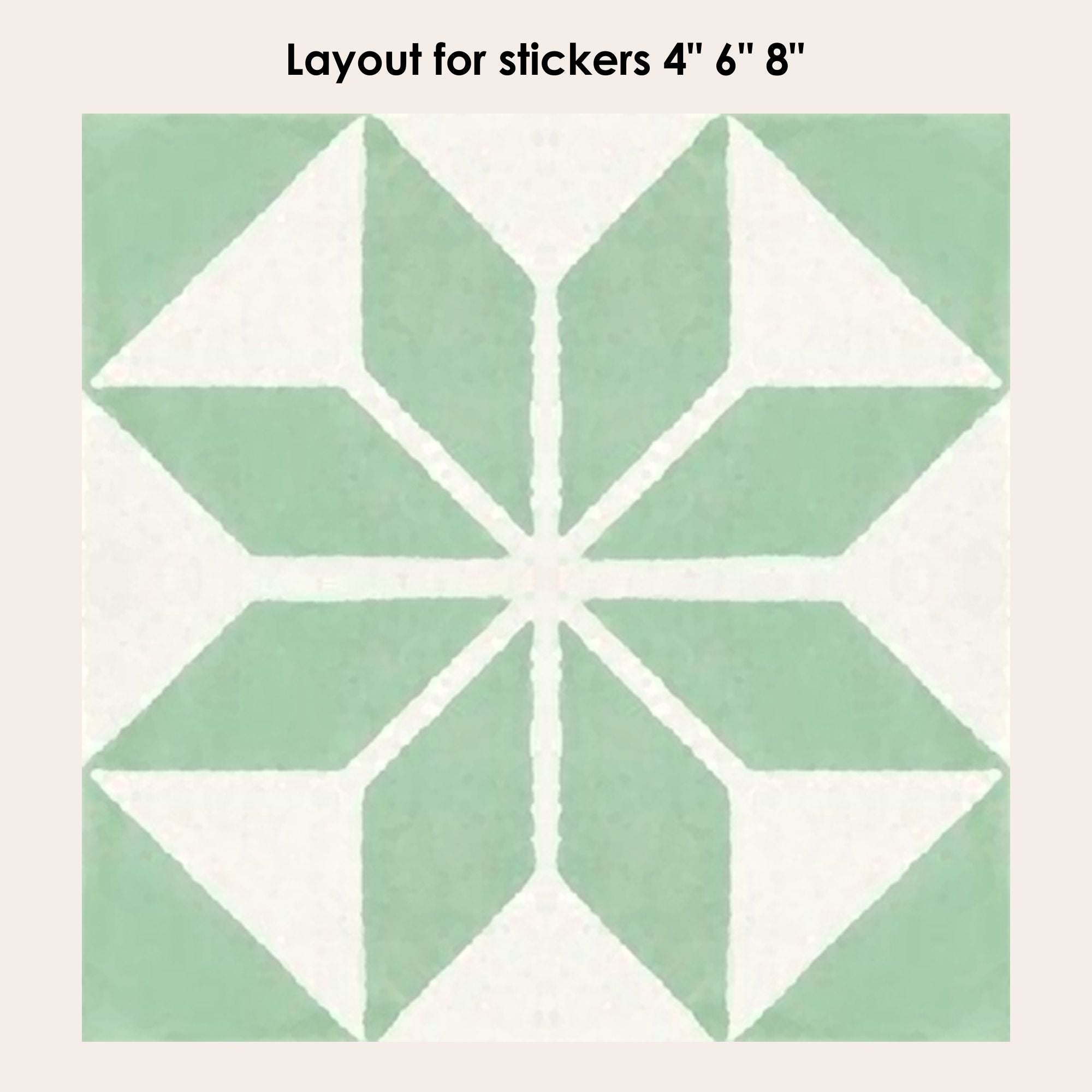 Scandinavia Lichen Vinyl Tile Sticker