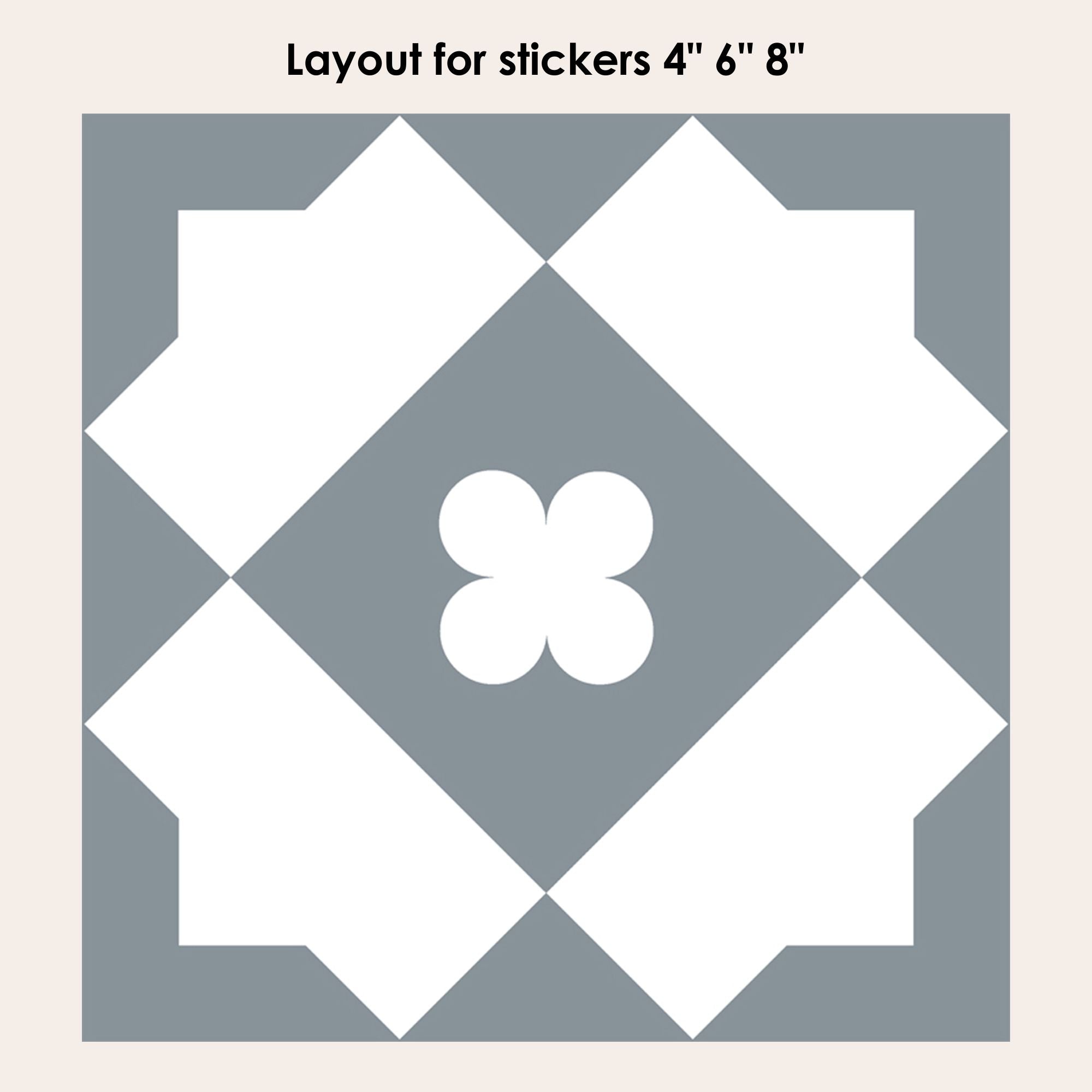 Quadrifoglio Vinyl Tile Sticker