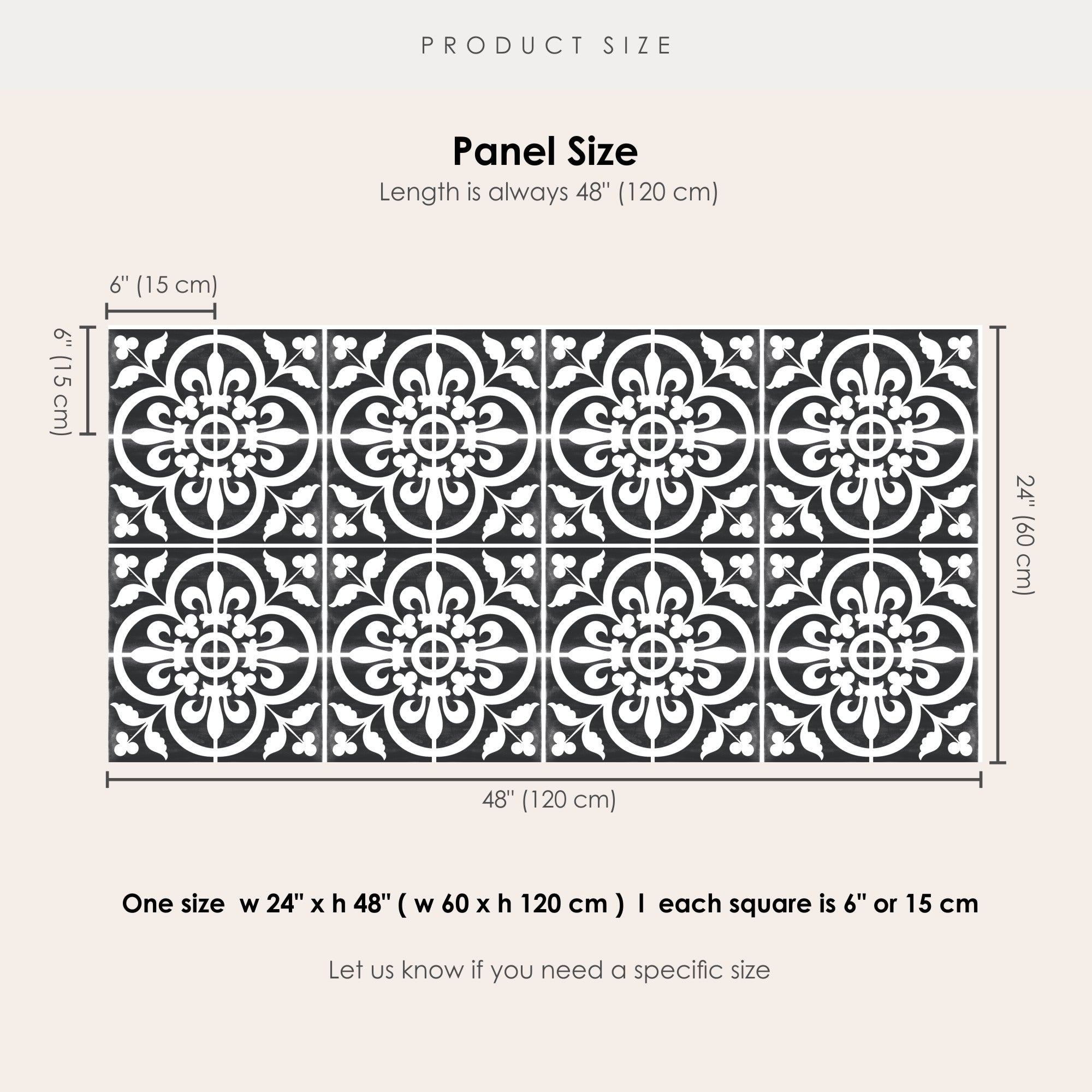 Corona in Black Vinyl Tile Sticker