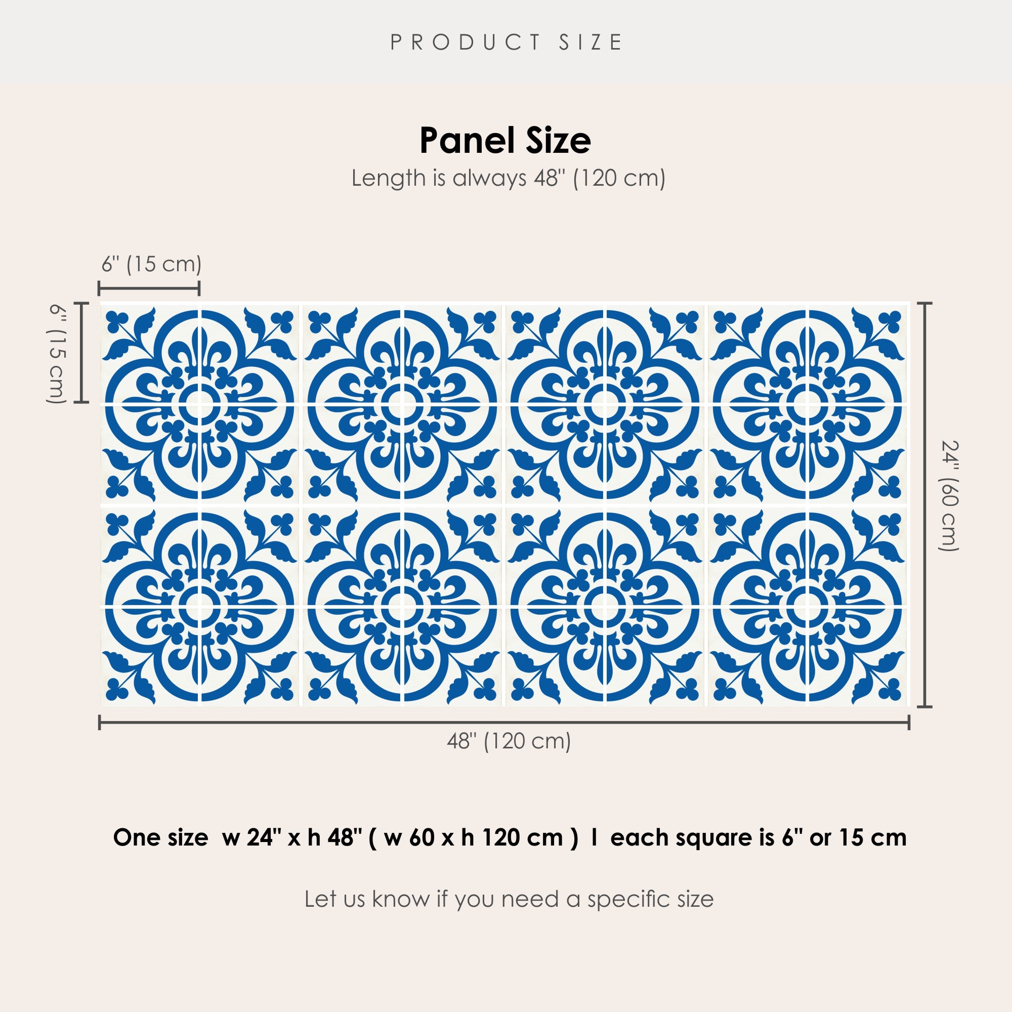 Corona in Blue Vinyl Tile Sticker