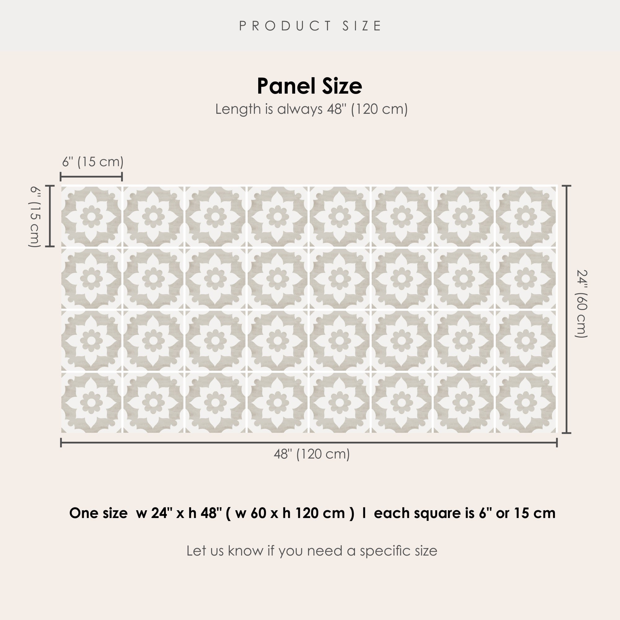 Campagne Vinyl Tile Sticker