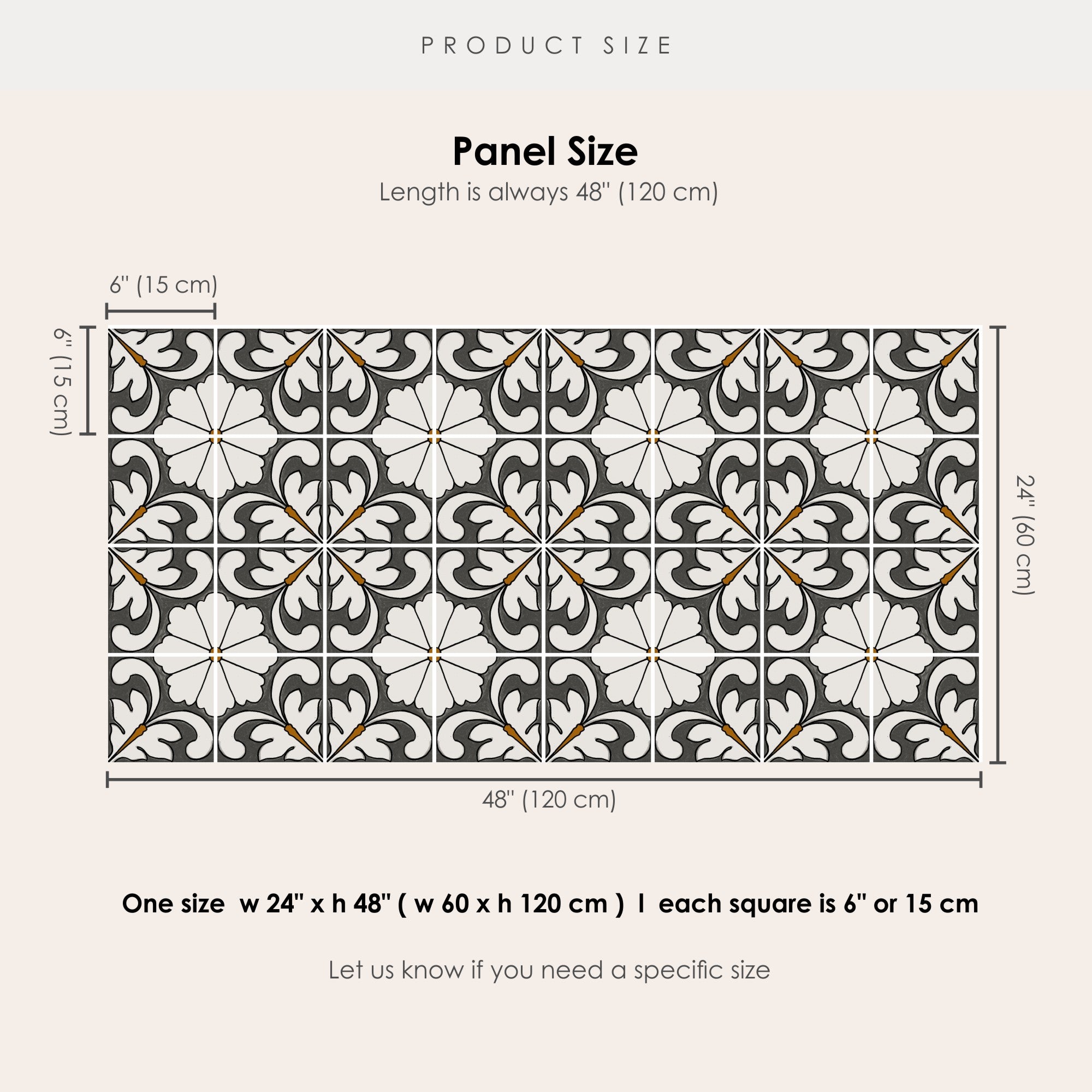 Carousel Vinyl Tile Stickers