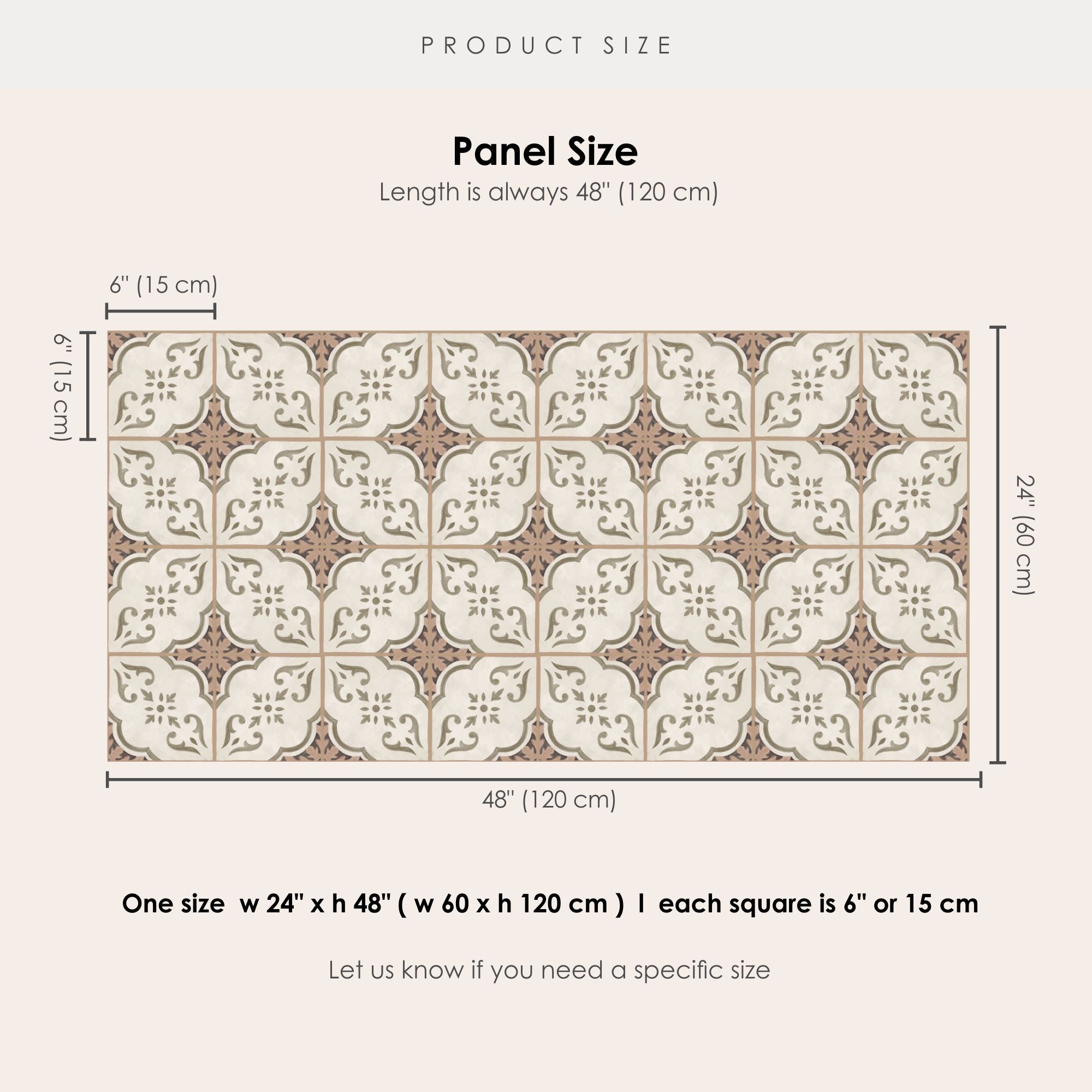 Petra Vinyl Tile Sticker