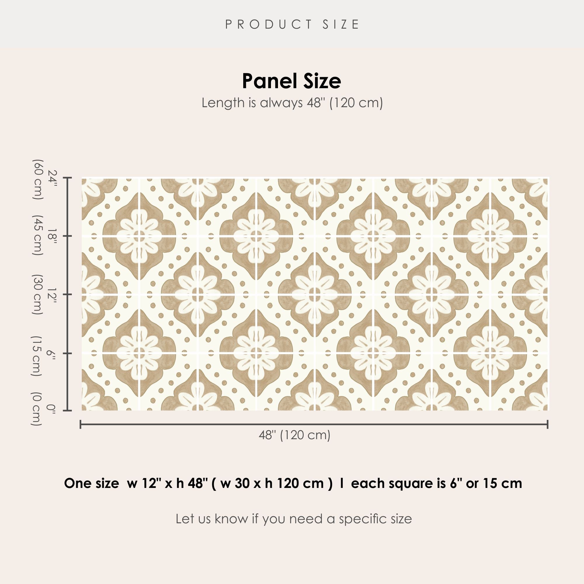 Larkspur in Tan Wallpaper