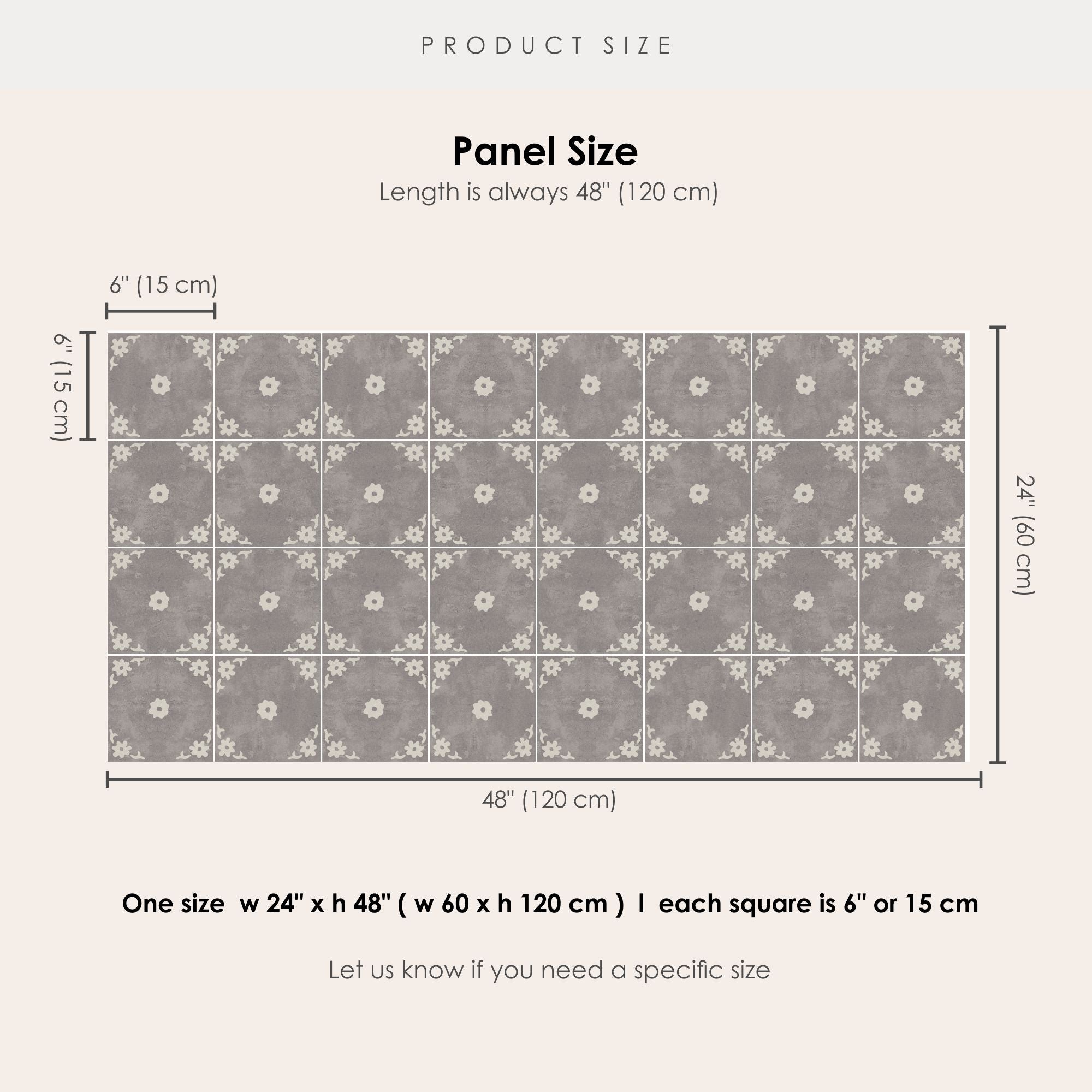 Prairie Slate Vinyl Tile Sticker