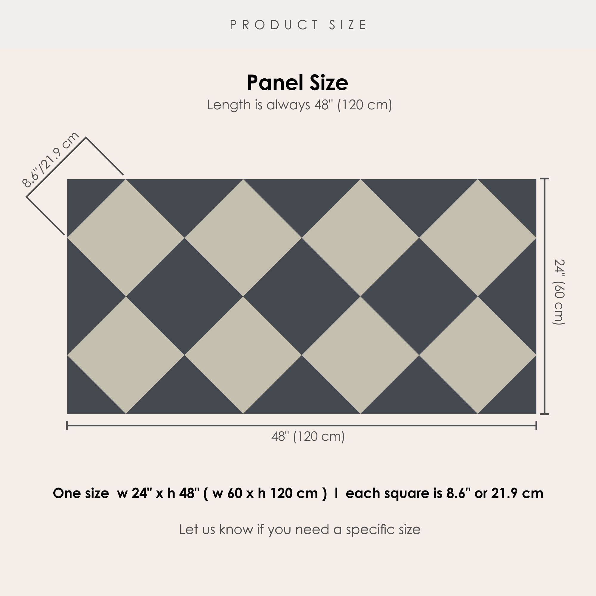 Checkerboard Tile Stickers in Old Navy and Sepia