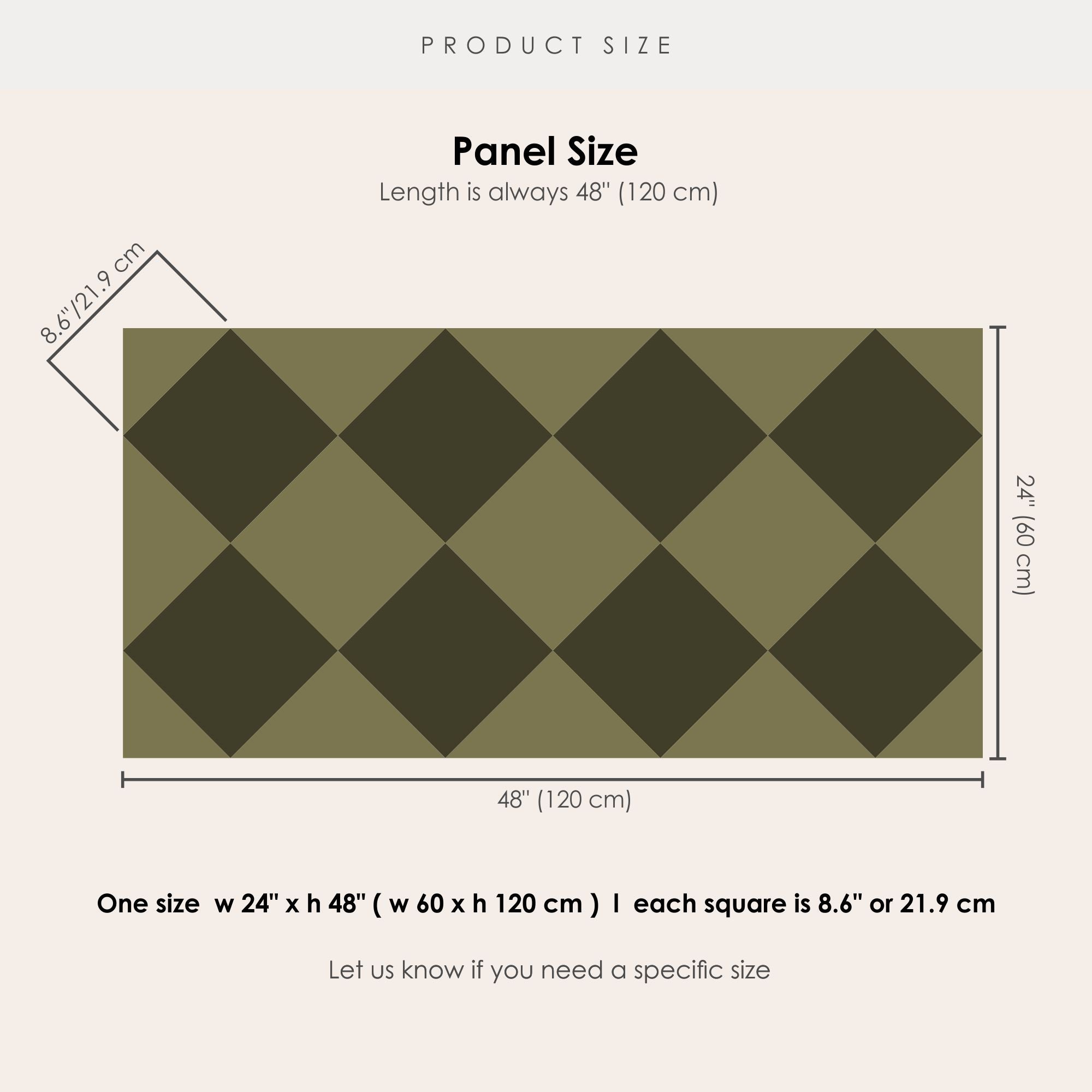 Checkerboard Tile Stickers in Spruce and Dark Olive