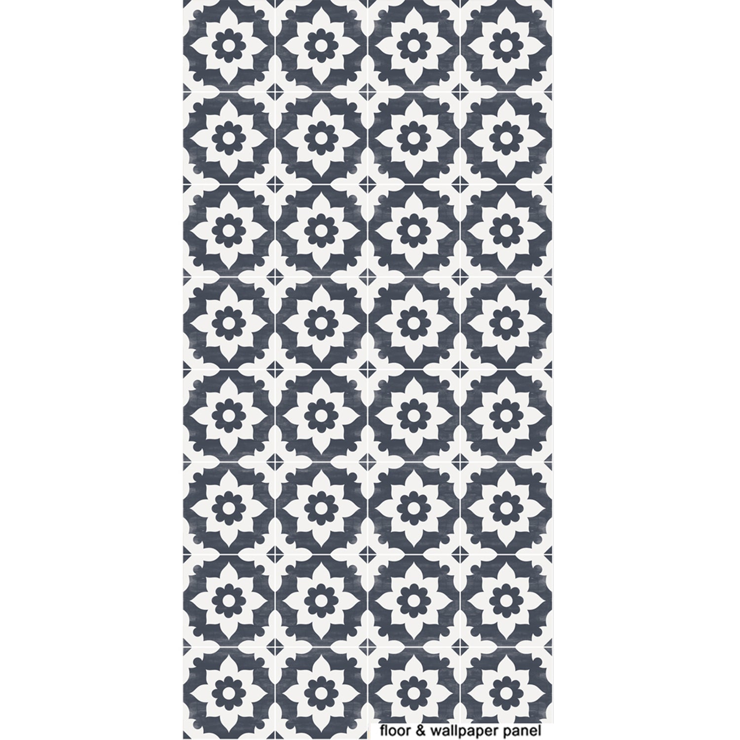 PROMO! Vinyl Floor Tile Sticker Panel of 60 x 120 cm - Campagne Navy