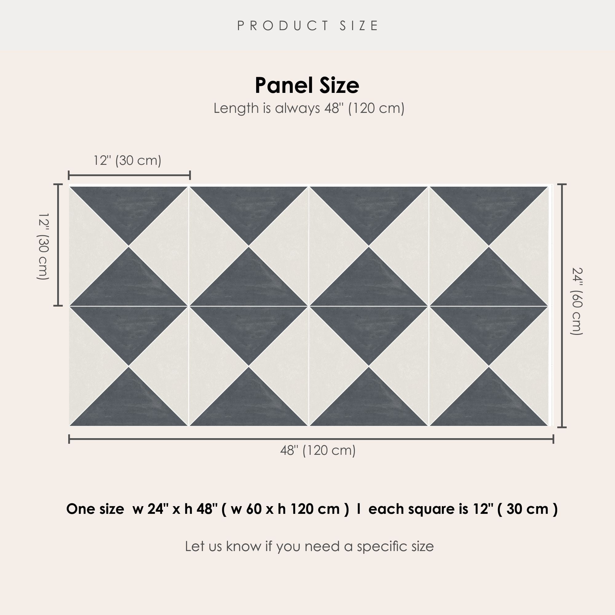 Norway Tile Stickers in Charcoal Grey