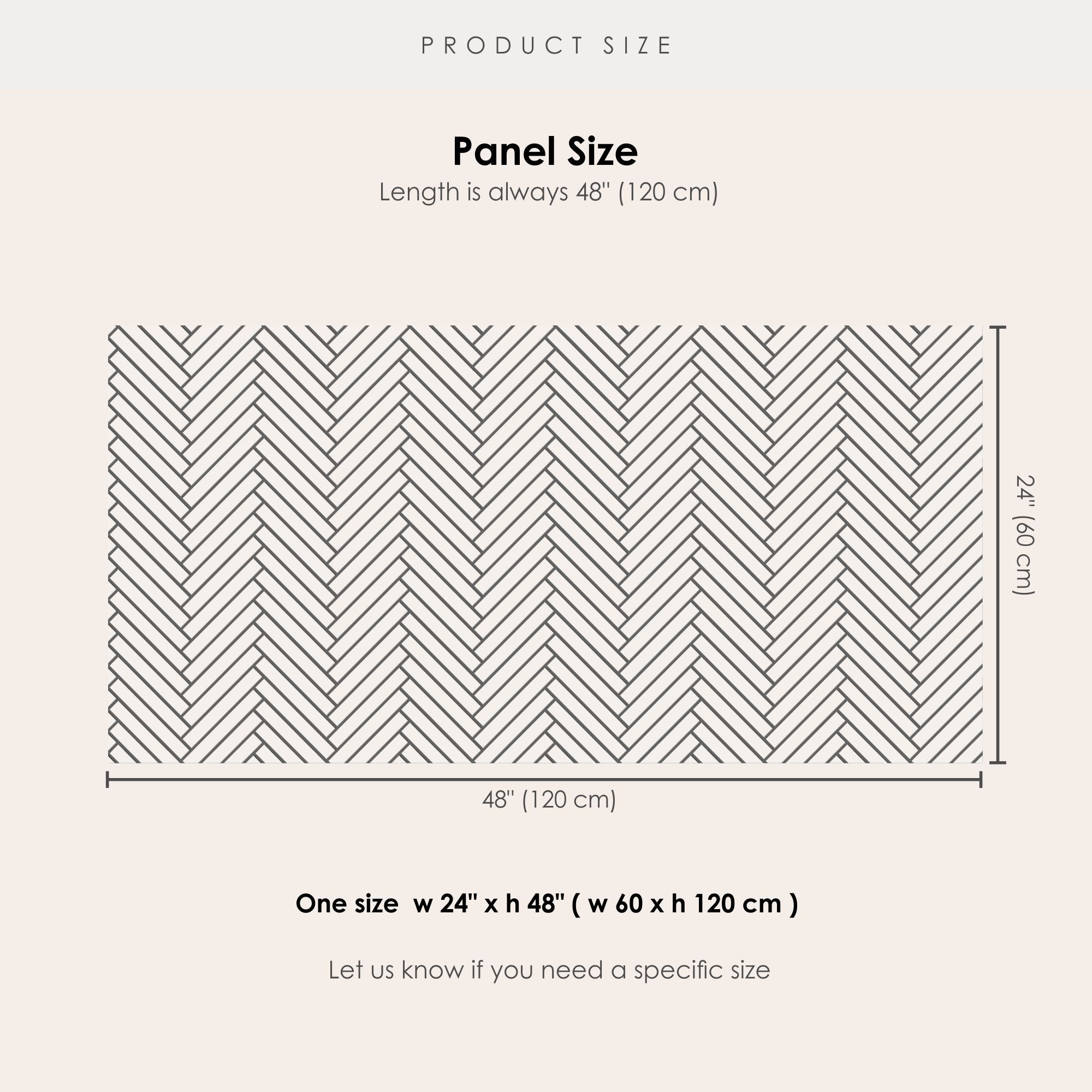 Herringbone in Off White Wallpaper