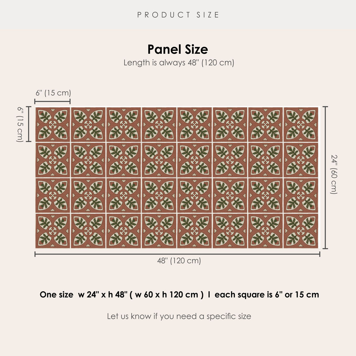 Cairo Vinyl Tile Sticker