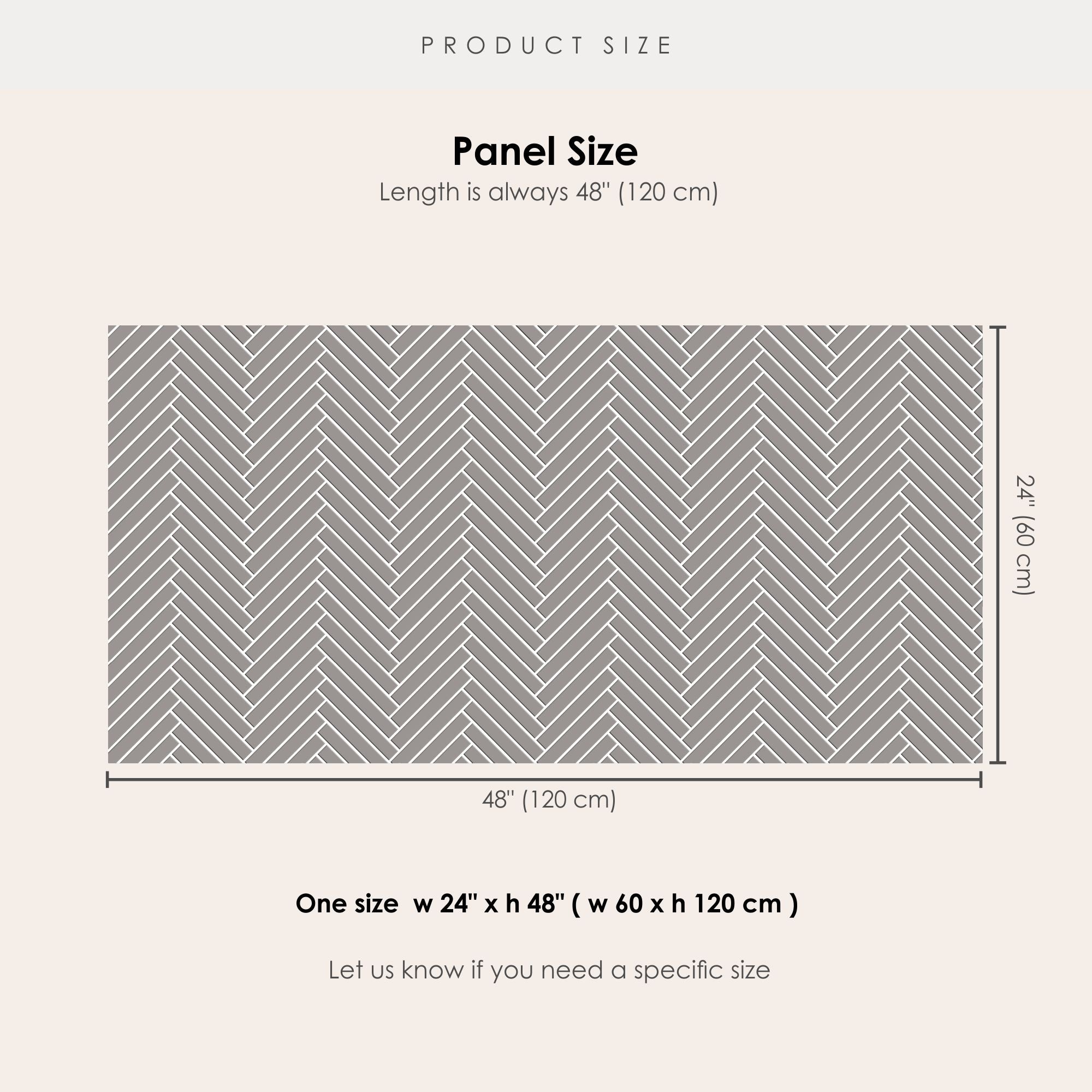 Herringbone in Taupe Grey Wallpaper