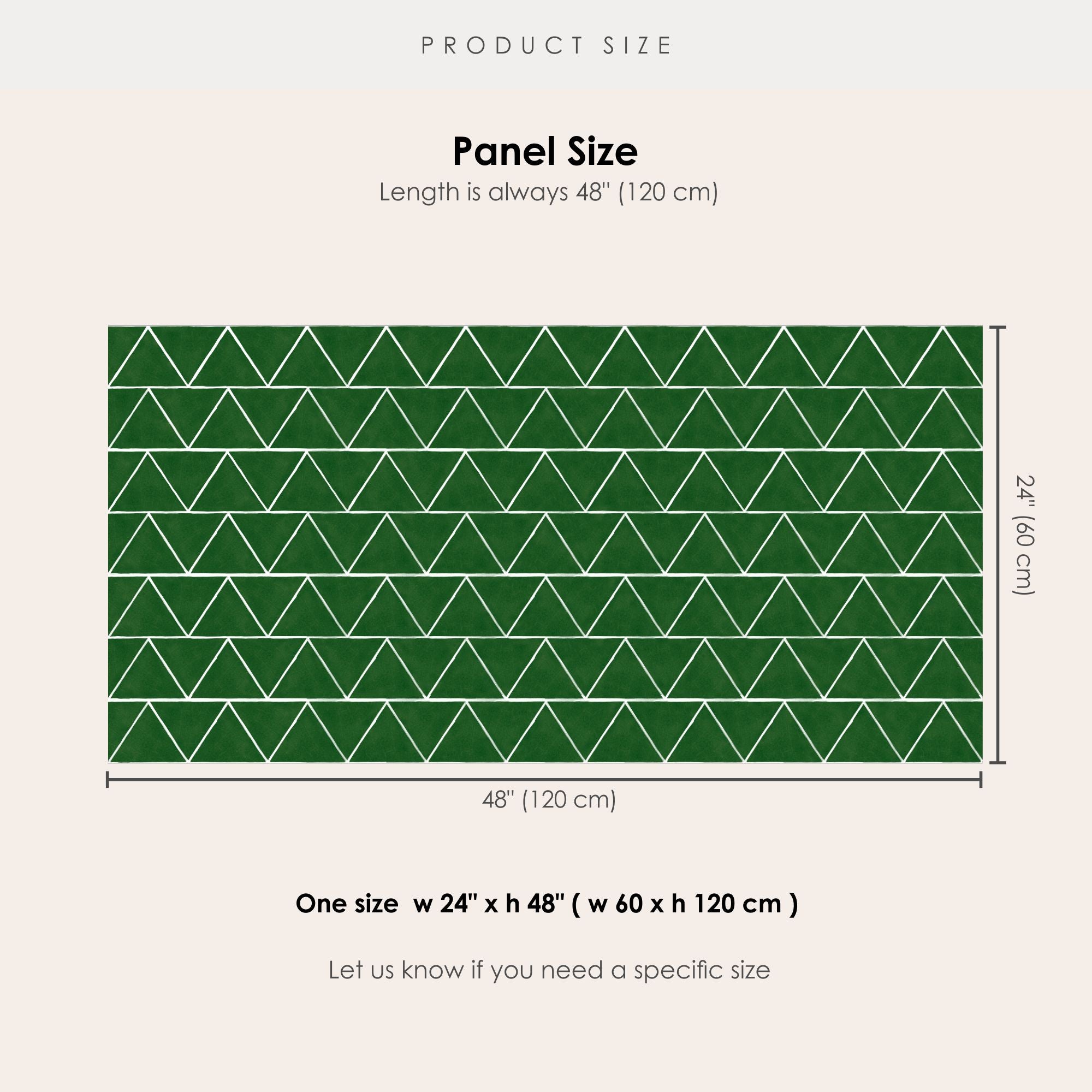 Triangles in Emerald Floor Sticker