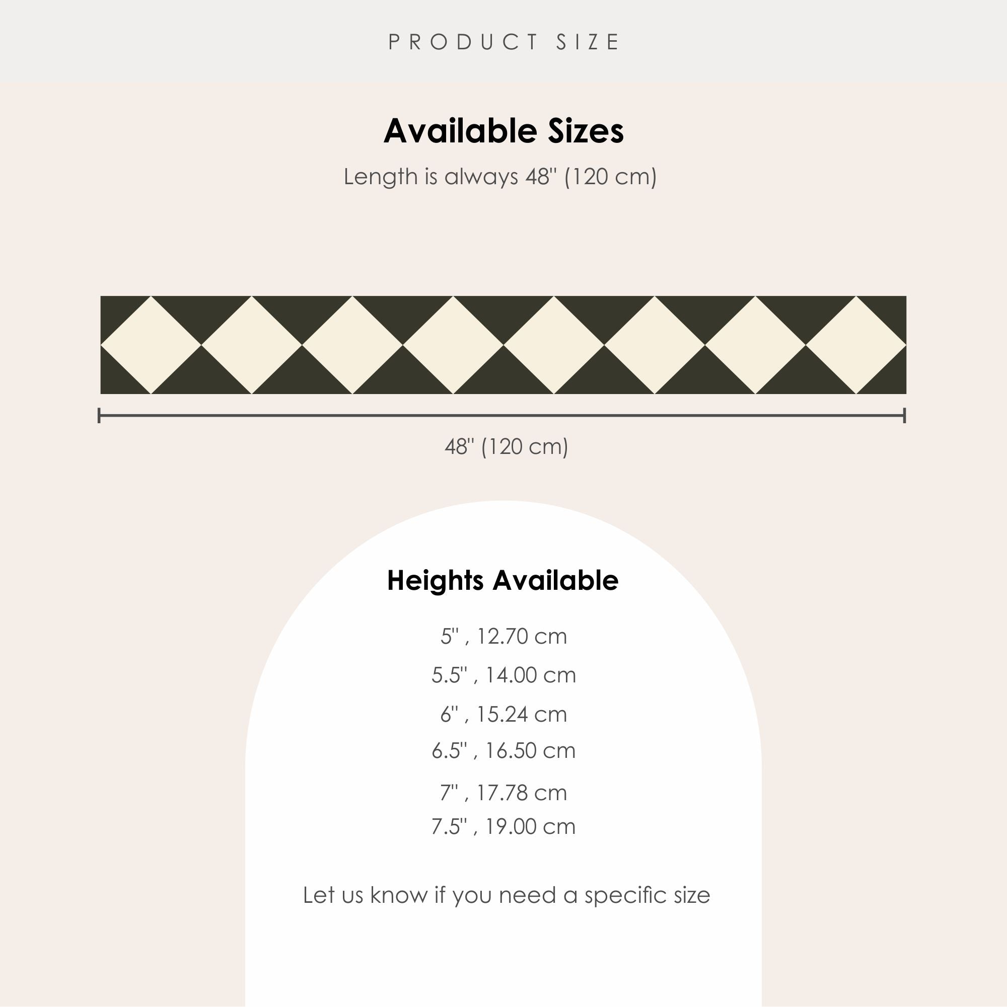 Checkerboard Stair Riser Stickers Bone White and Charcoal