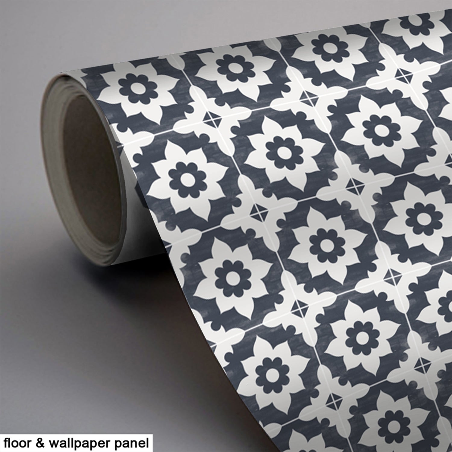 PROMO! Vinyl Floor Tile Sticker Panel of 60 x 120 cm - Campagne Navy