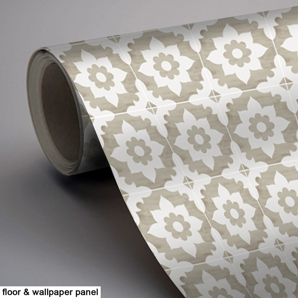 PROMO! Vinyl Floor Tile Sticker Panel of 60 x 120 cm - Campagne Sand