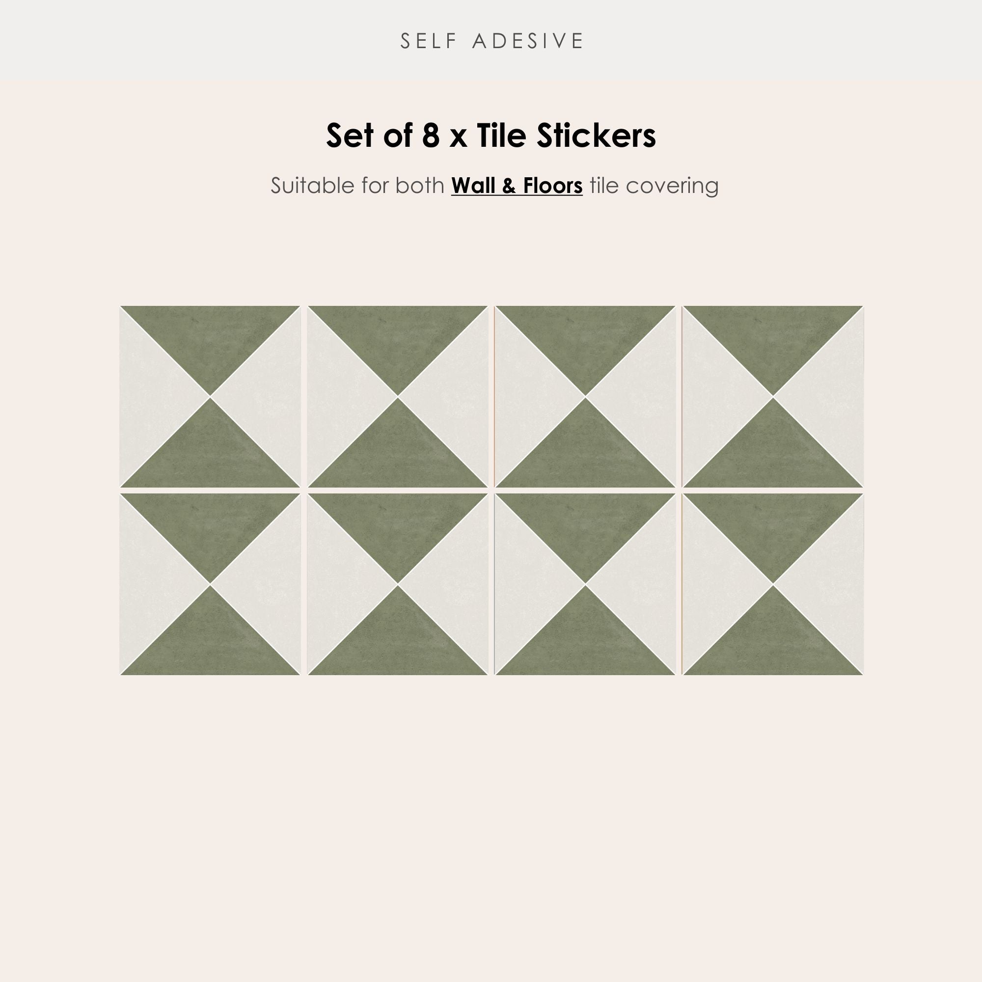 Norway Tile Stickers in Spruce